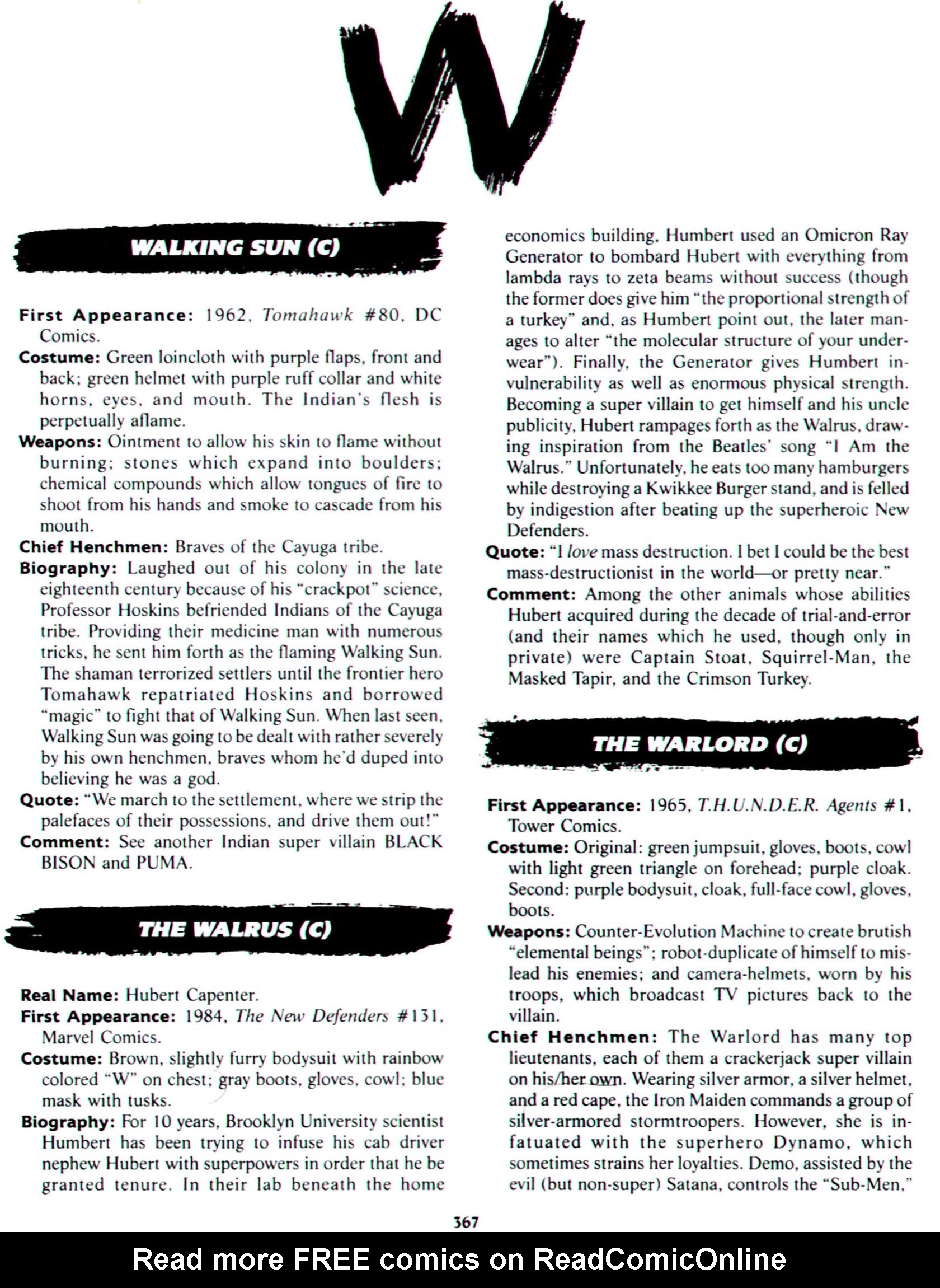 Read online The Encyclopedia of Super Villains comic -  Issue # TPB (Part 2) - 158