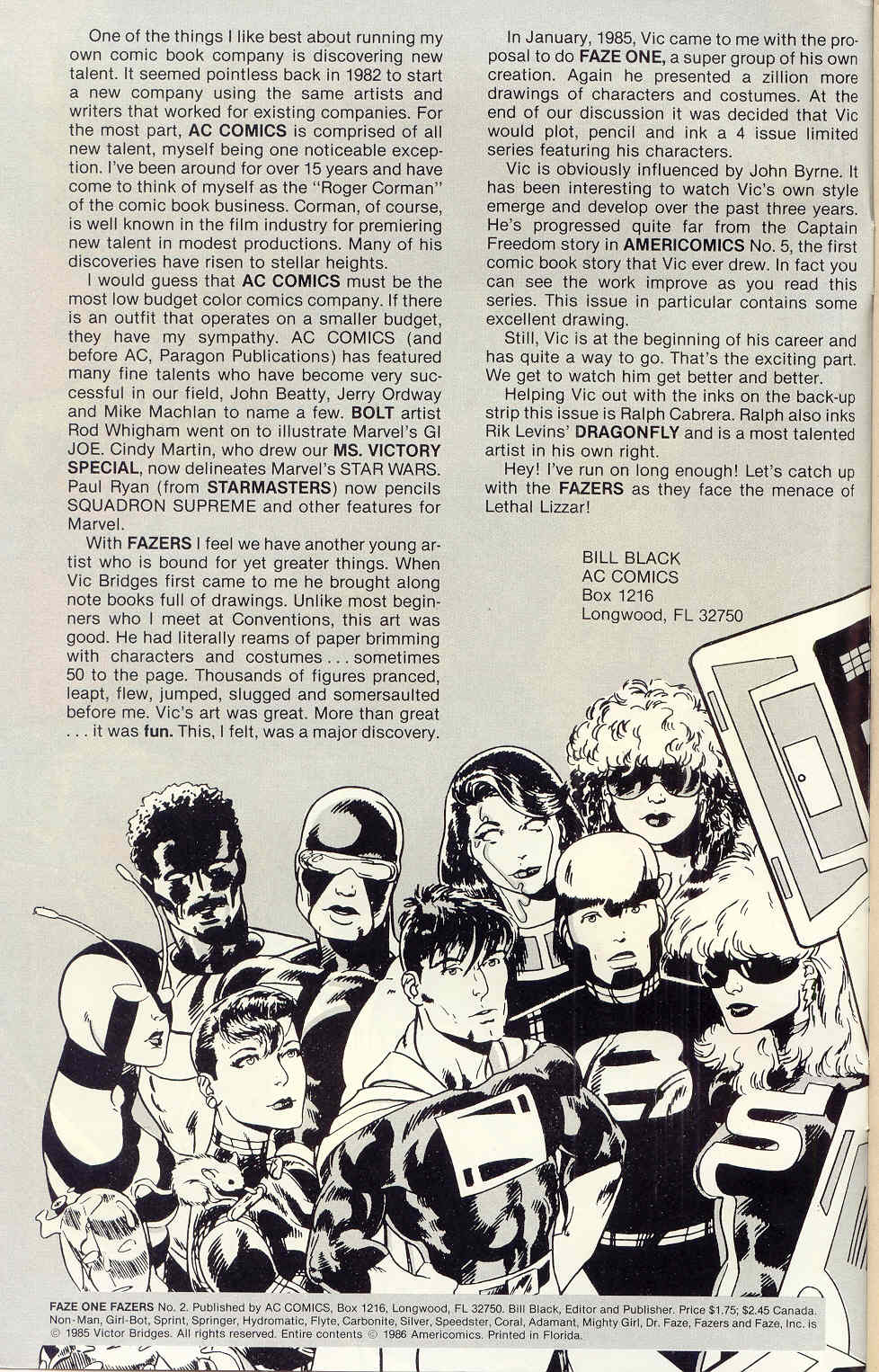 Read online Faze One Fazers comic -  Issue #2 - 2