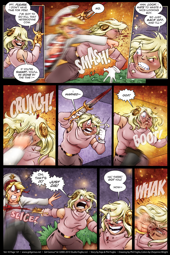 Read online Girl Genius (2002) comic -  Issue #10 - 123