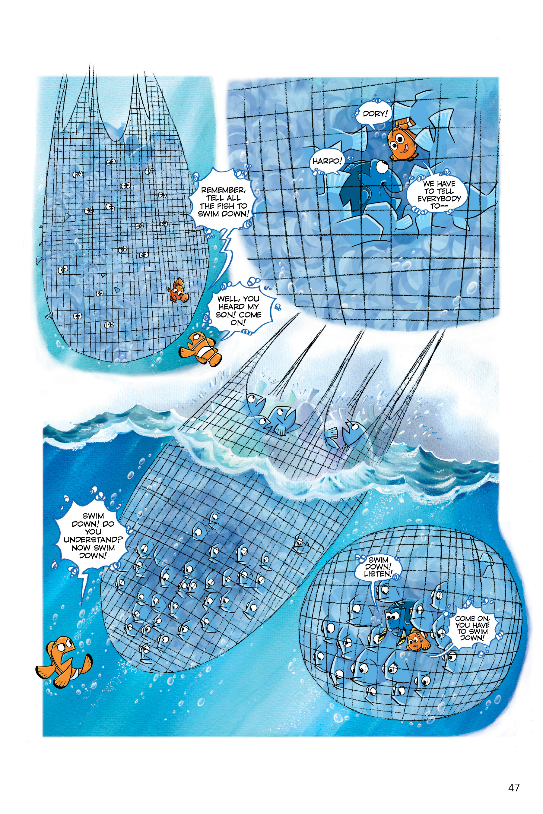 Read online Disney/PIXAR Finding Nemo and Finding Dory: The Story of the Movies in Comics comic -  Issue # TPB - 47