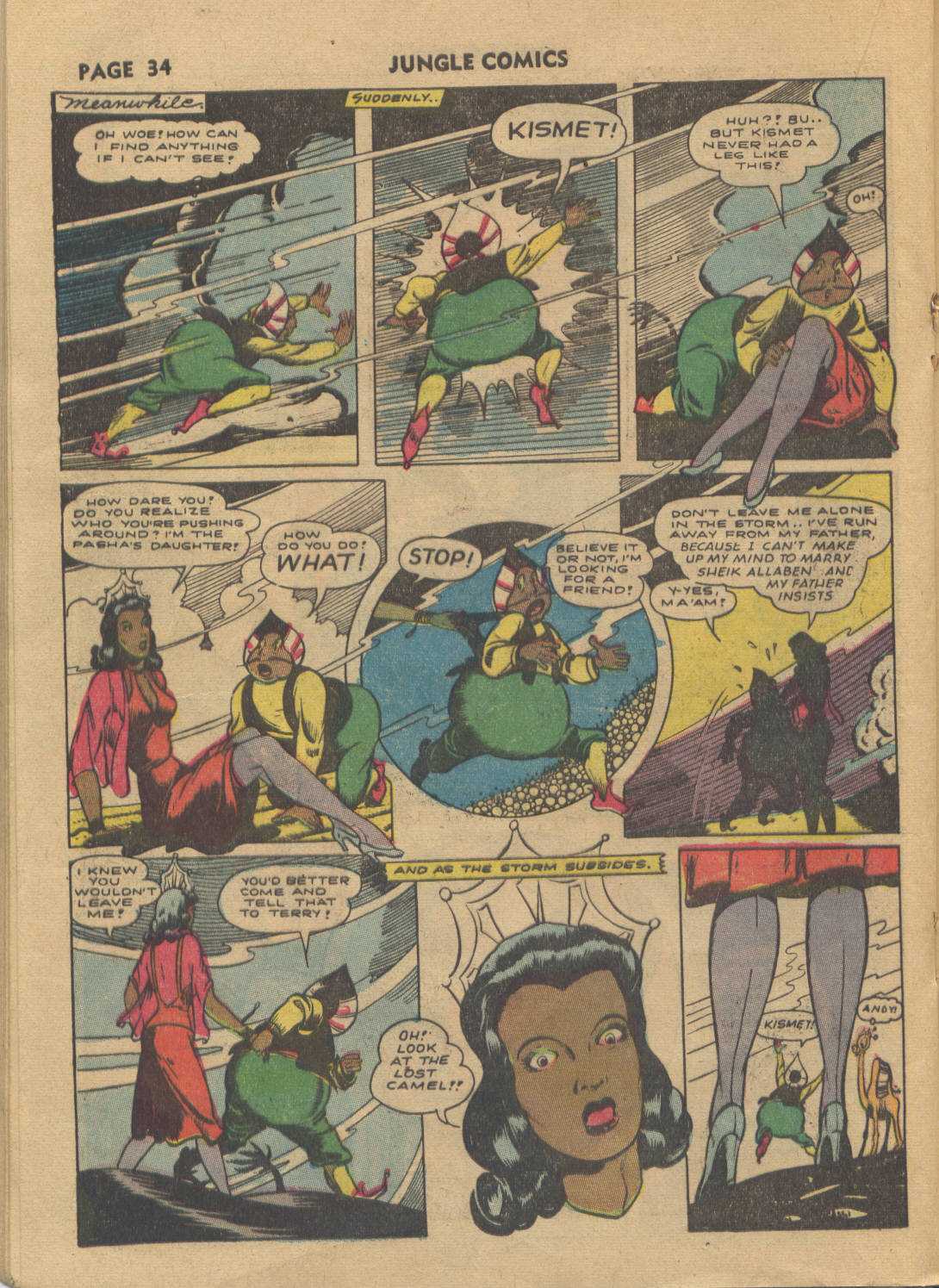 Read online Jungle Comics comic -  Issue #34 - 36