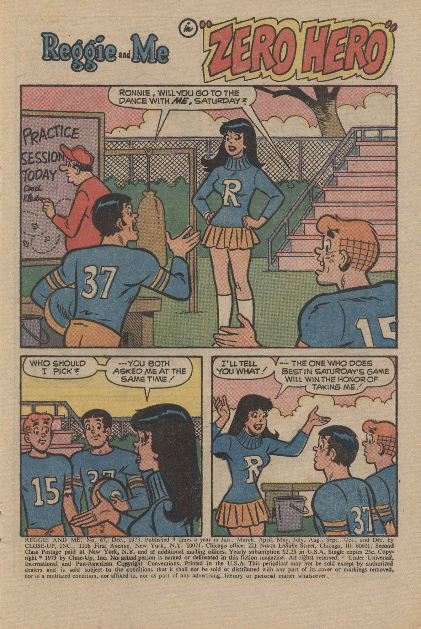 Read online Reggie and Me (1966) comic -  Issue #67 - 3