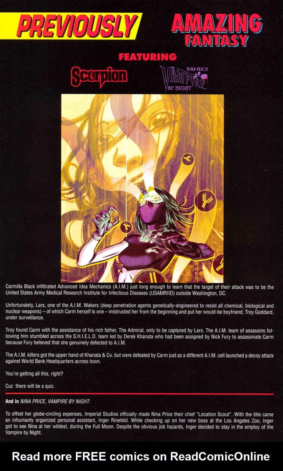 Read online Amazing Fantasy (2004) comic -  Issue #12 - 2