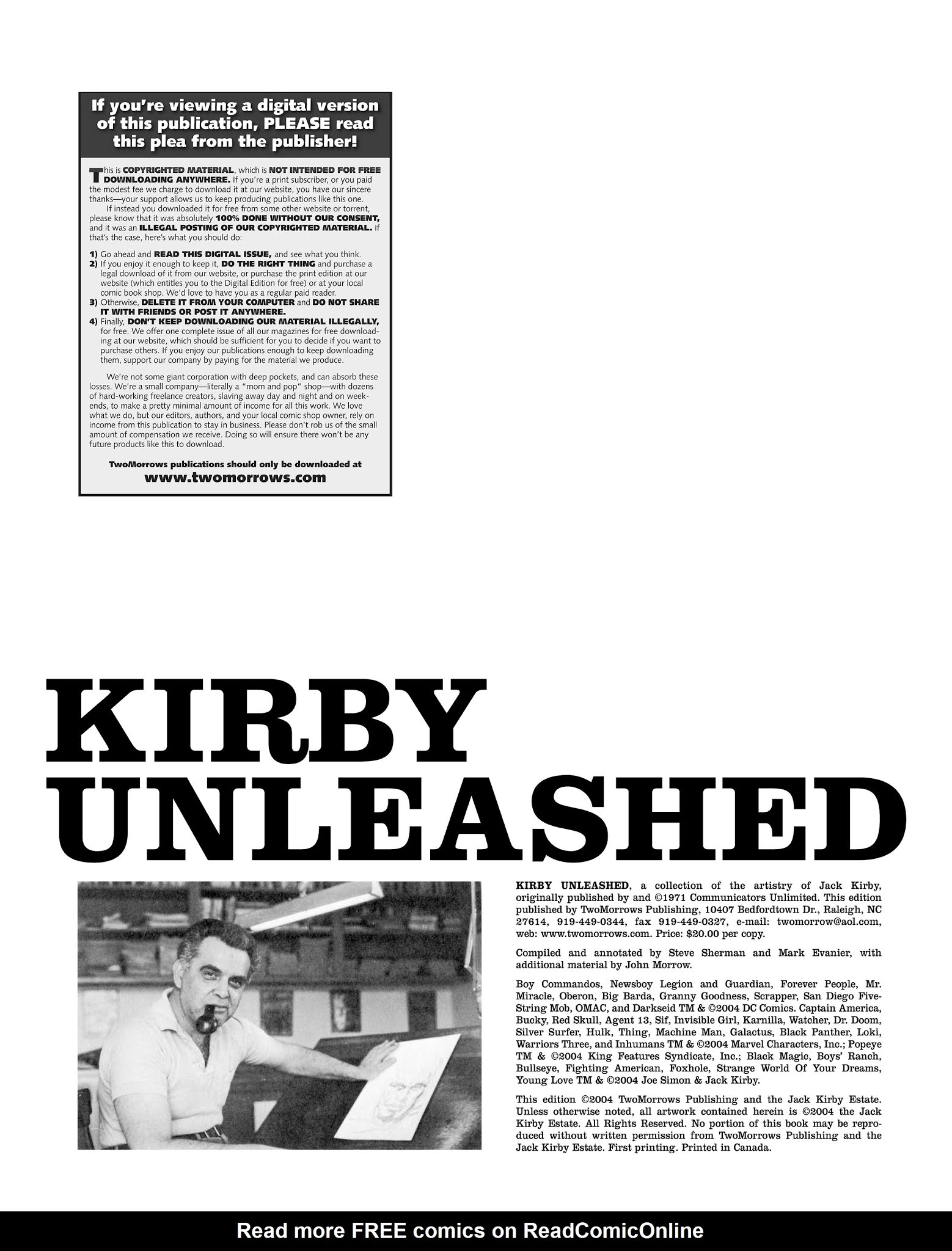 Read online Kirby Unleashed comic -  Issue # Full - 2