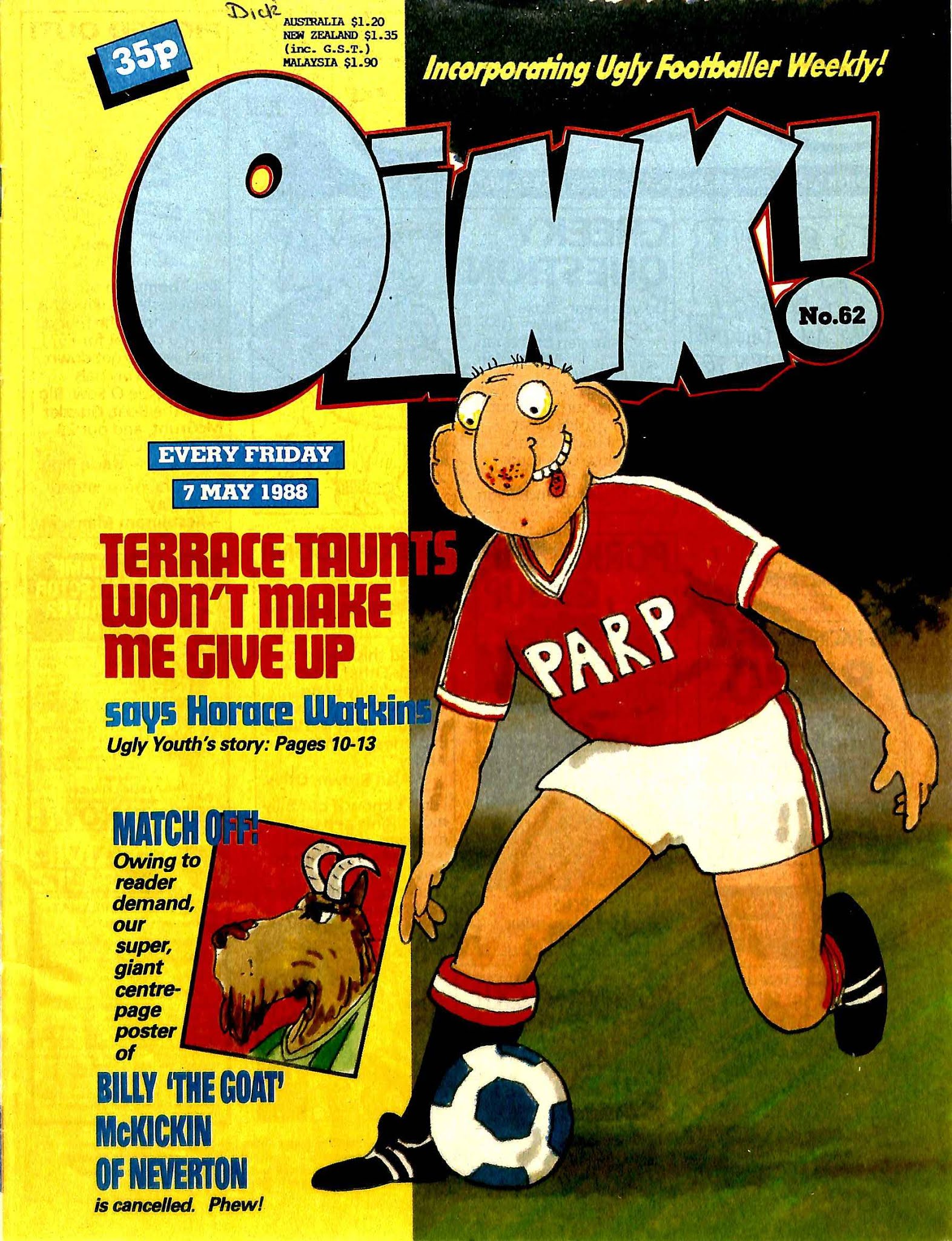 Read online Oink! comic -  Issue #62 - 1