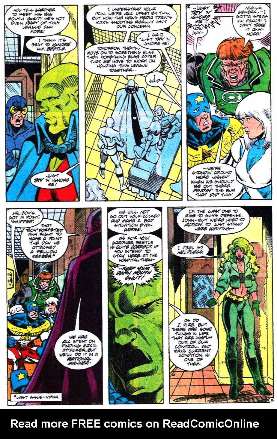 Read online Justice League America comic -  Issue #53 - 6