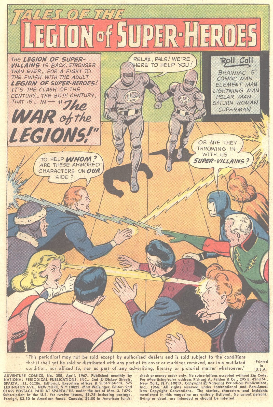 Adventure Comics (1938) issue 355 - Page 3