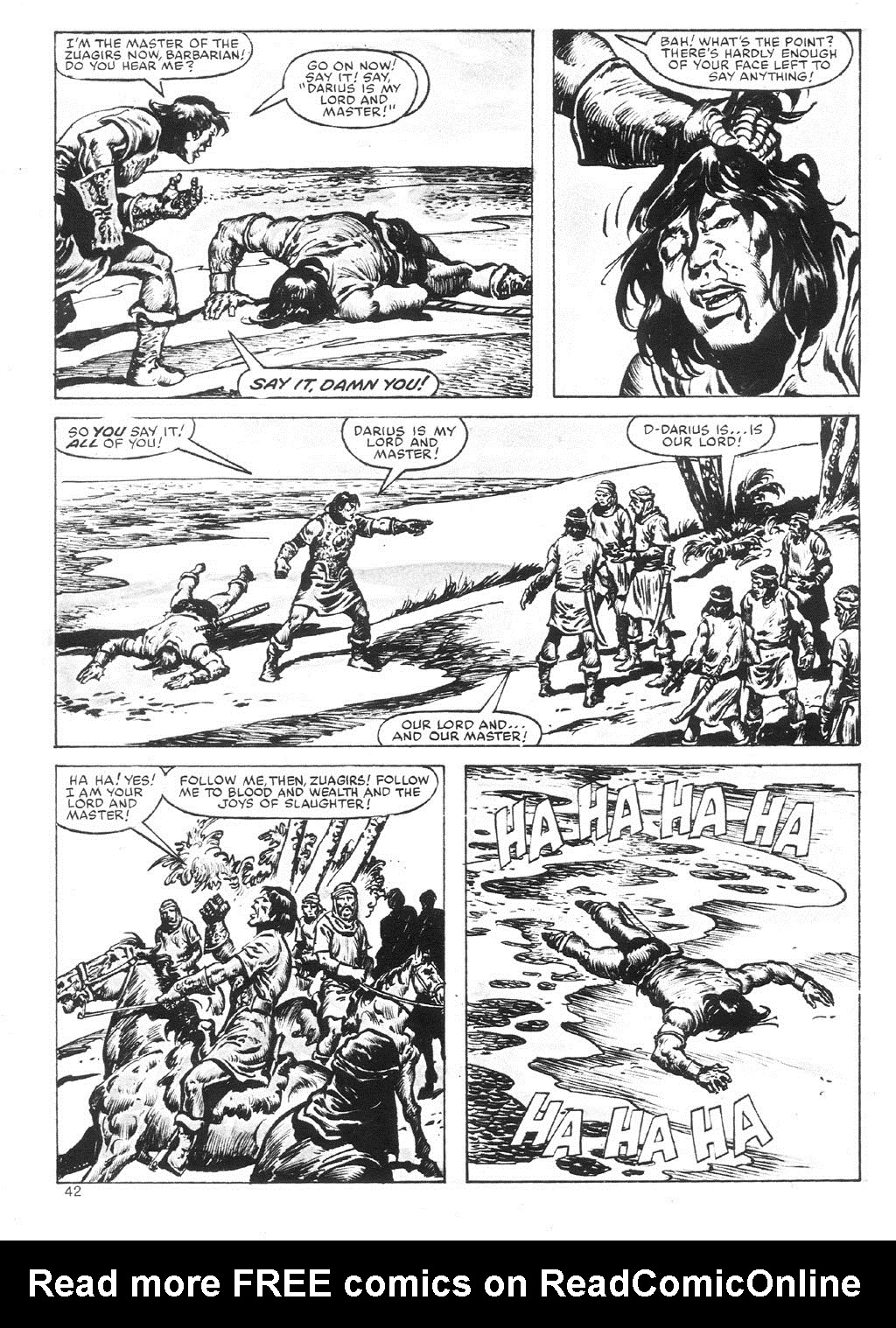 Read online The Savage Sword Of Conan comic -  Issue #87 - 42