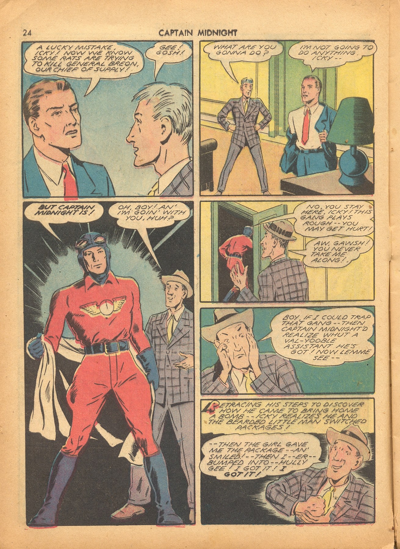 Read online Captain Midnight (1942) comic -  Issue #4 - 25