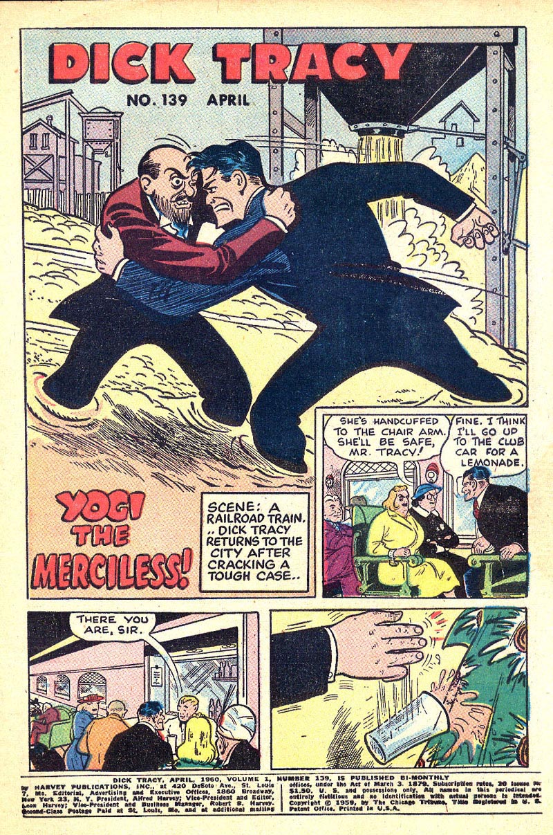 Read online Dick Tracy comic -  Issue #139 - 2