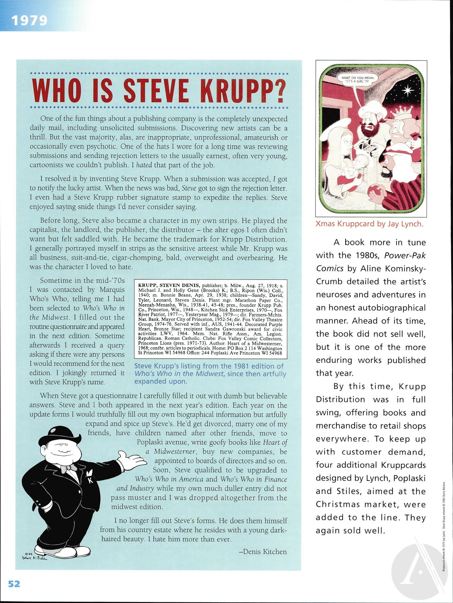 Read online Kitchen Sink Press: The First 25 Years comic -  Issue # TPB - 54