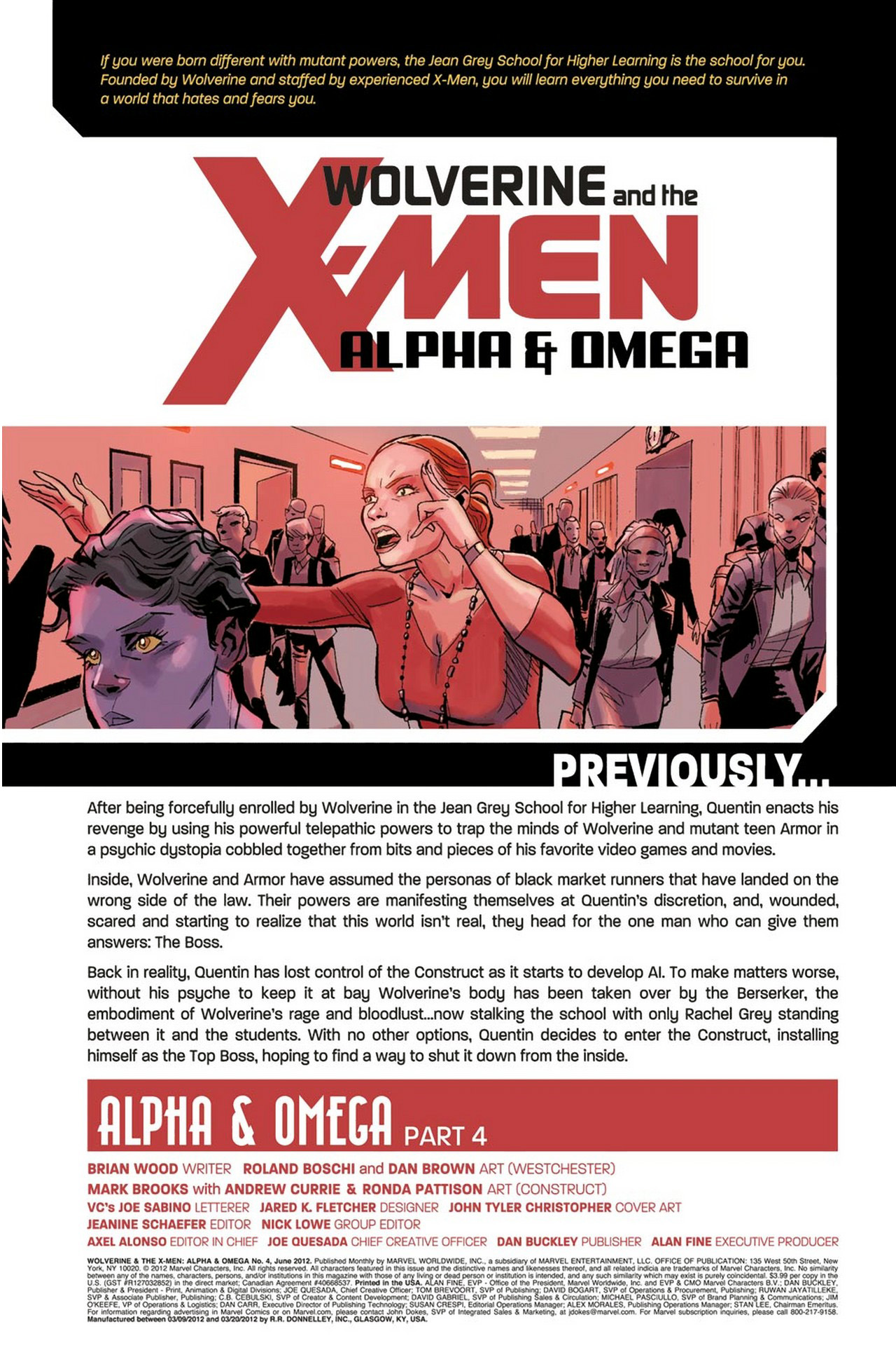 Read online Wolverine and the X-Men: Alpha & Omega comic -  Issue #4 - 2