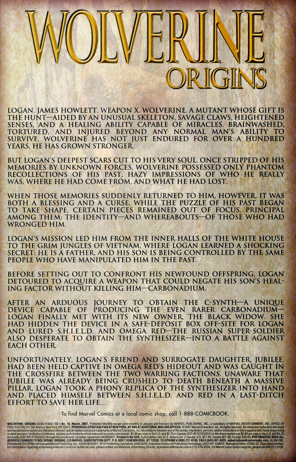 Read online Wolverine: Origins comic -  Issue #10 - 2