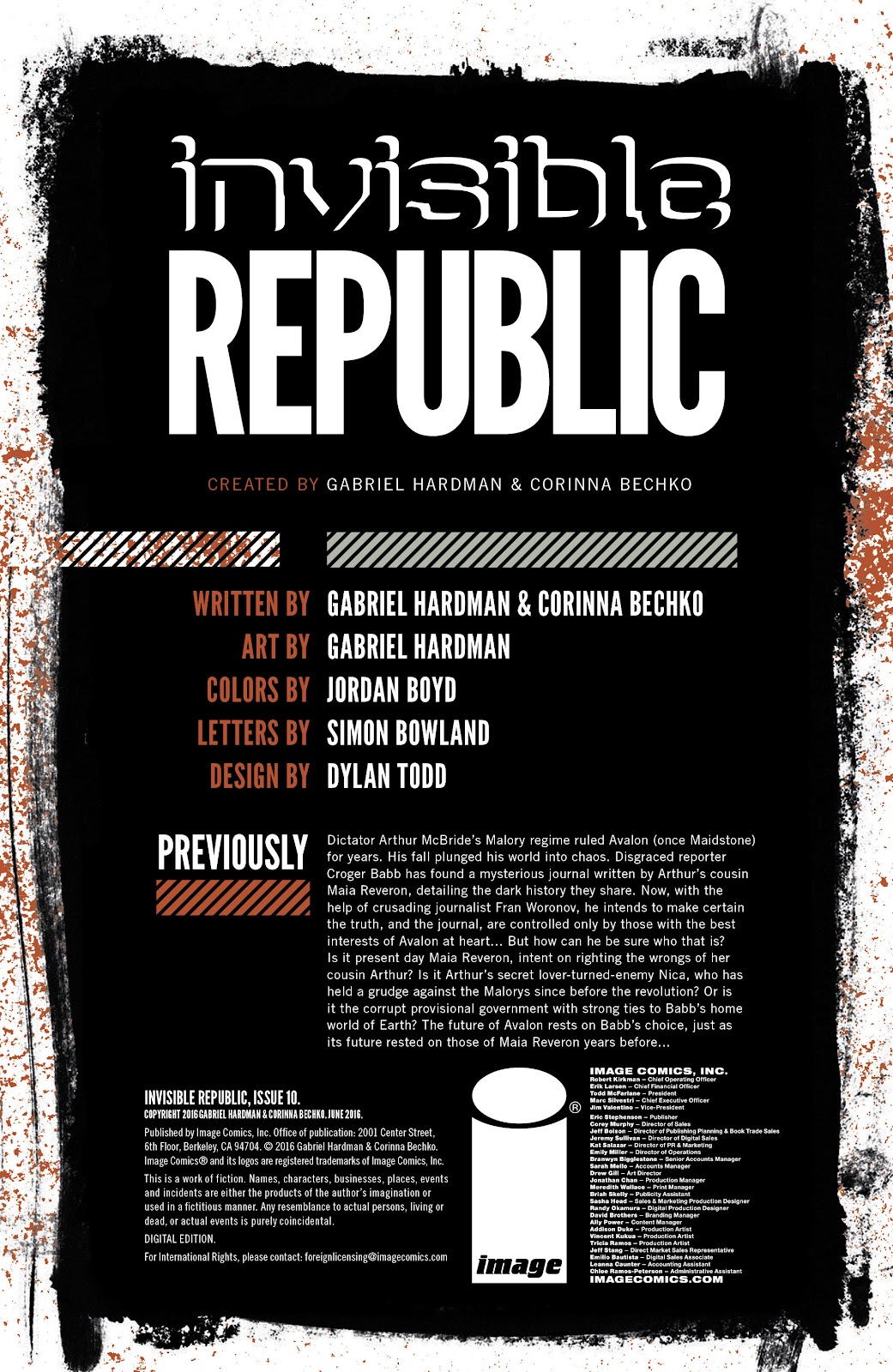 Invisible Republic issue 10 - Page 2