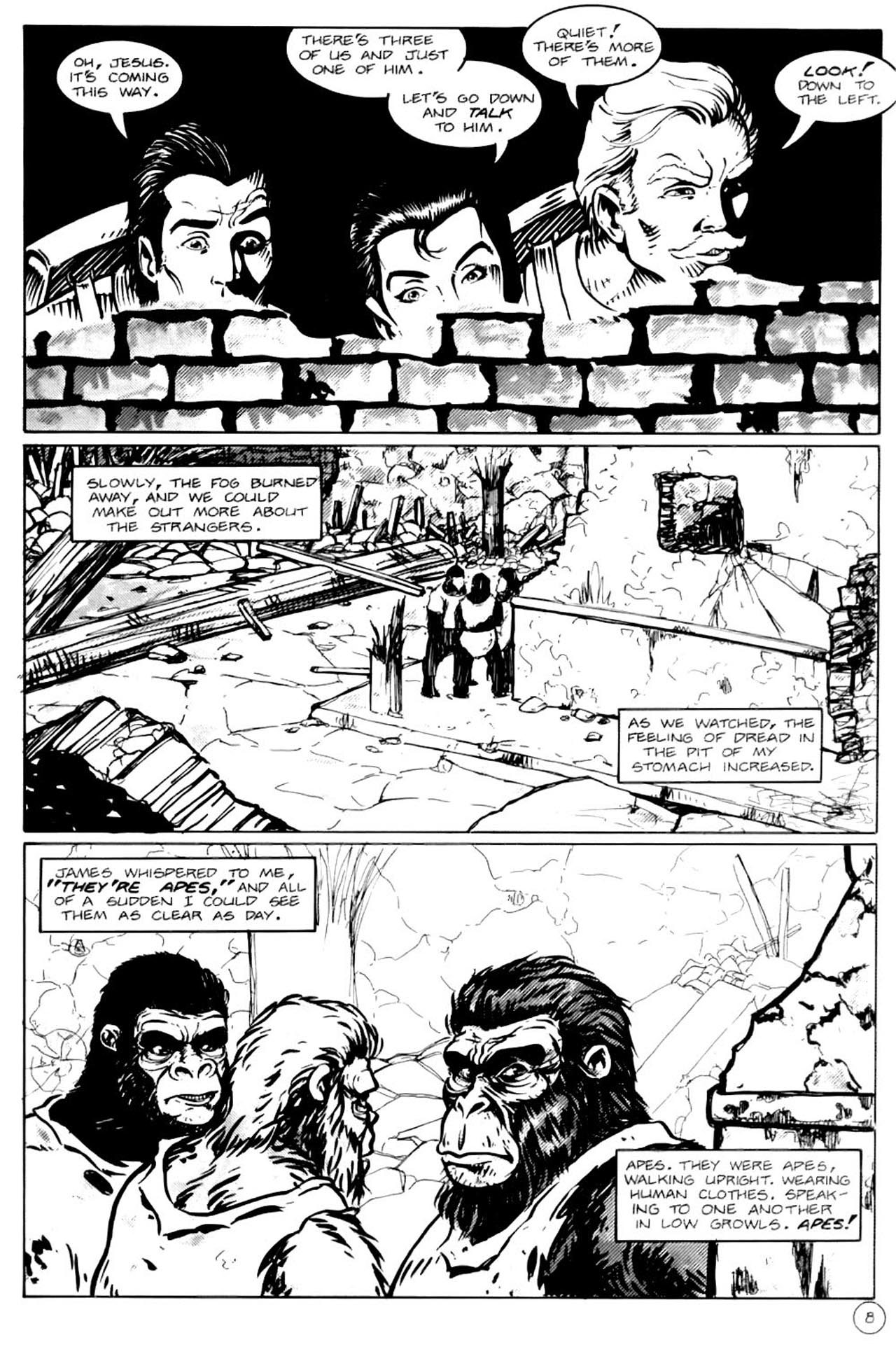 Read online Planet of the Apes (1990) comic -  Issue #14 - 10