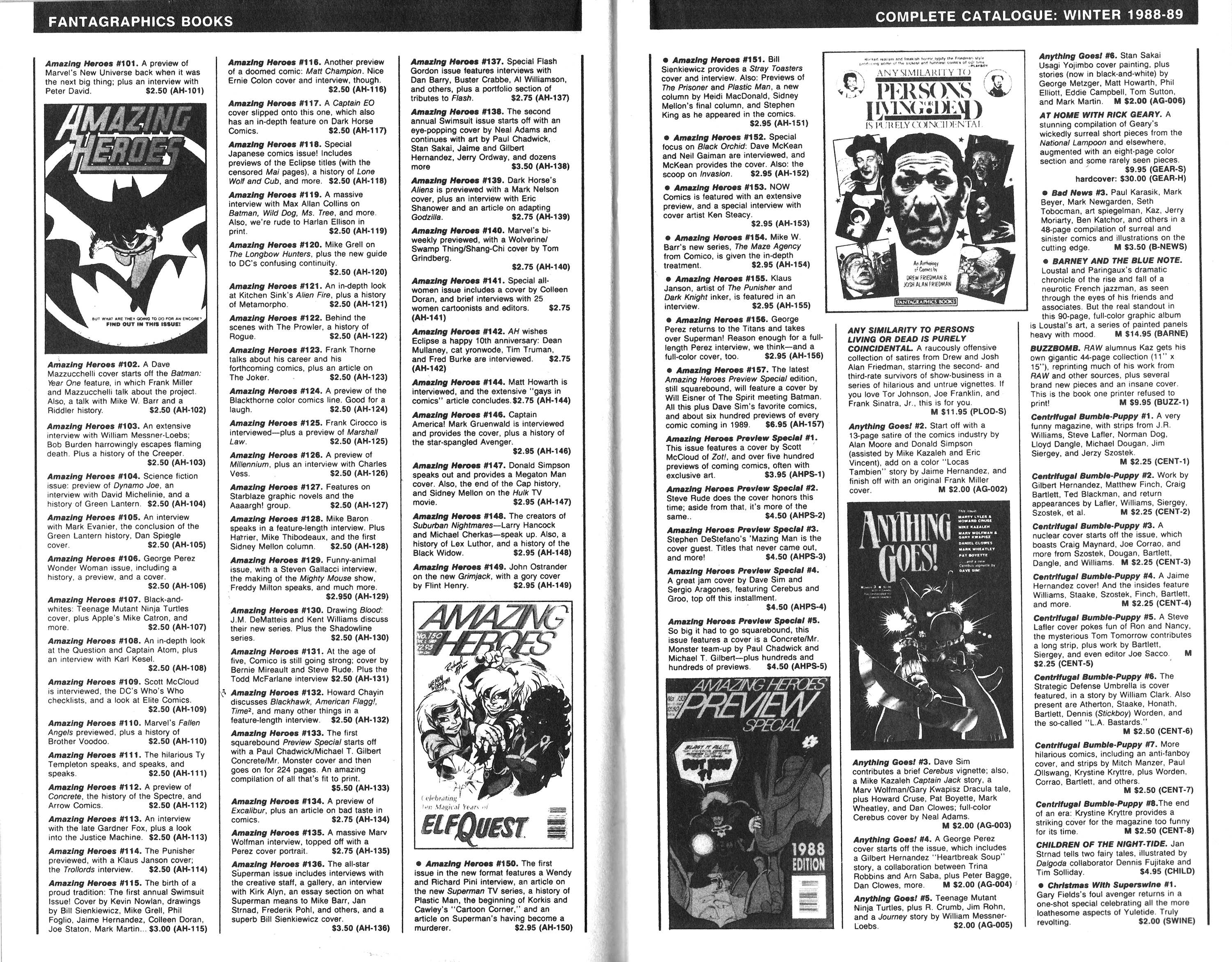 Read online Amazing Heroes comic -  Issue #152 - 24