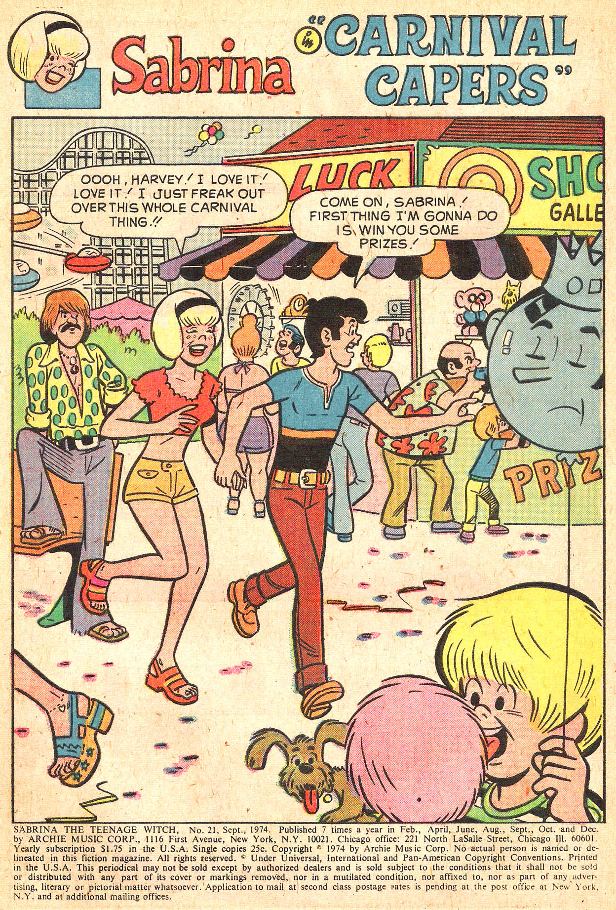 Read online Sabrina The Teenage Witch (1971) comic -  Issue #21 - 3