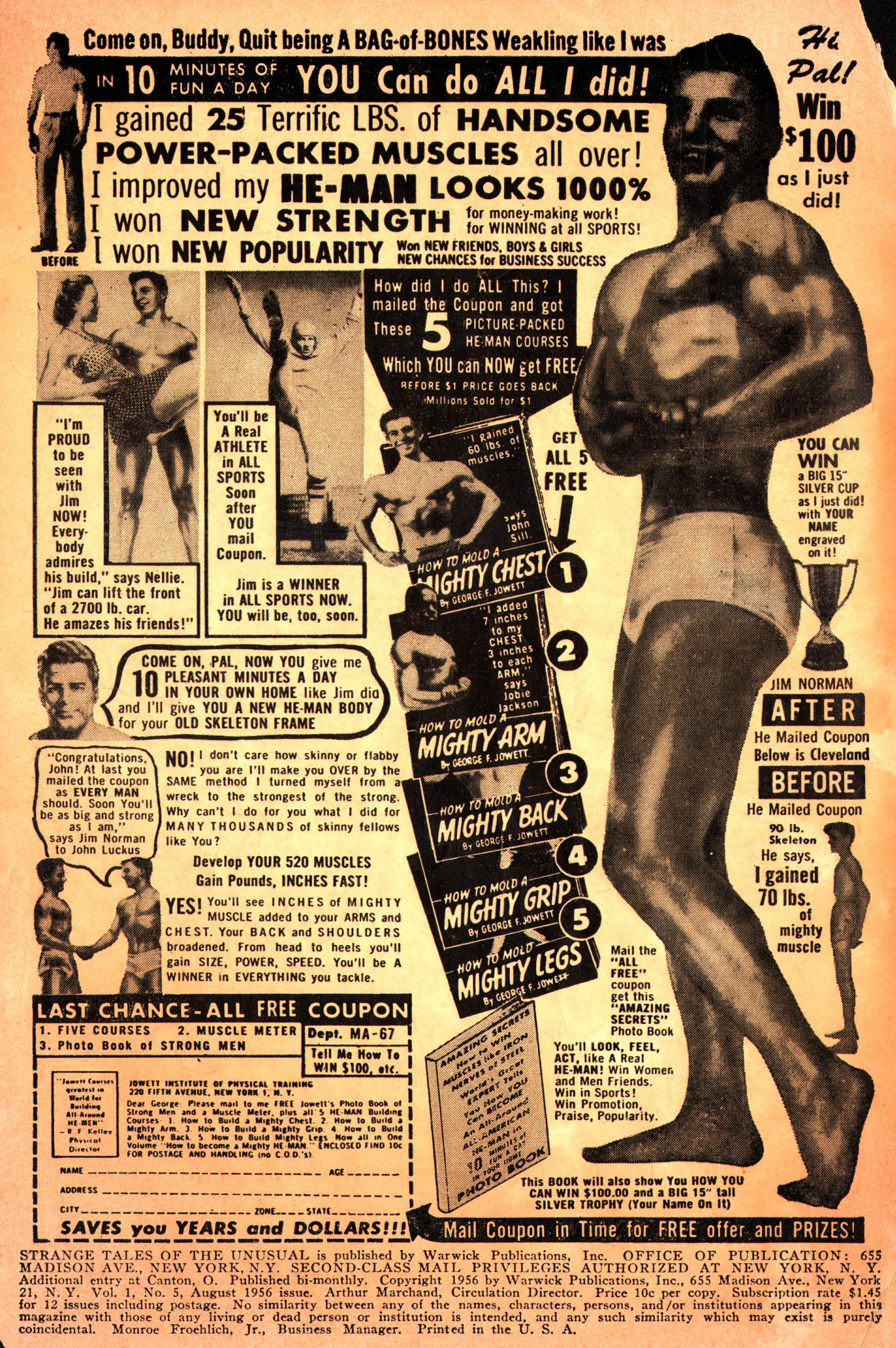 Read online Strange Tales of the Unusual comic -  Issue #5 - 2