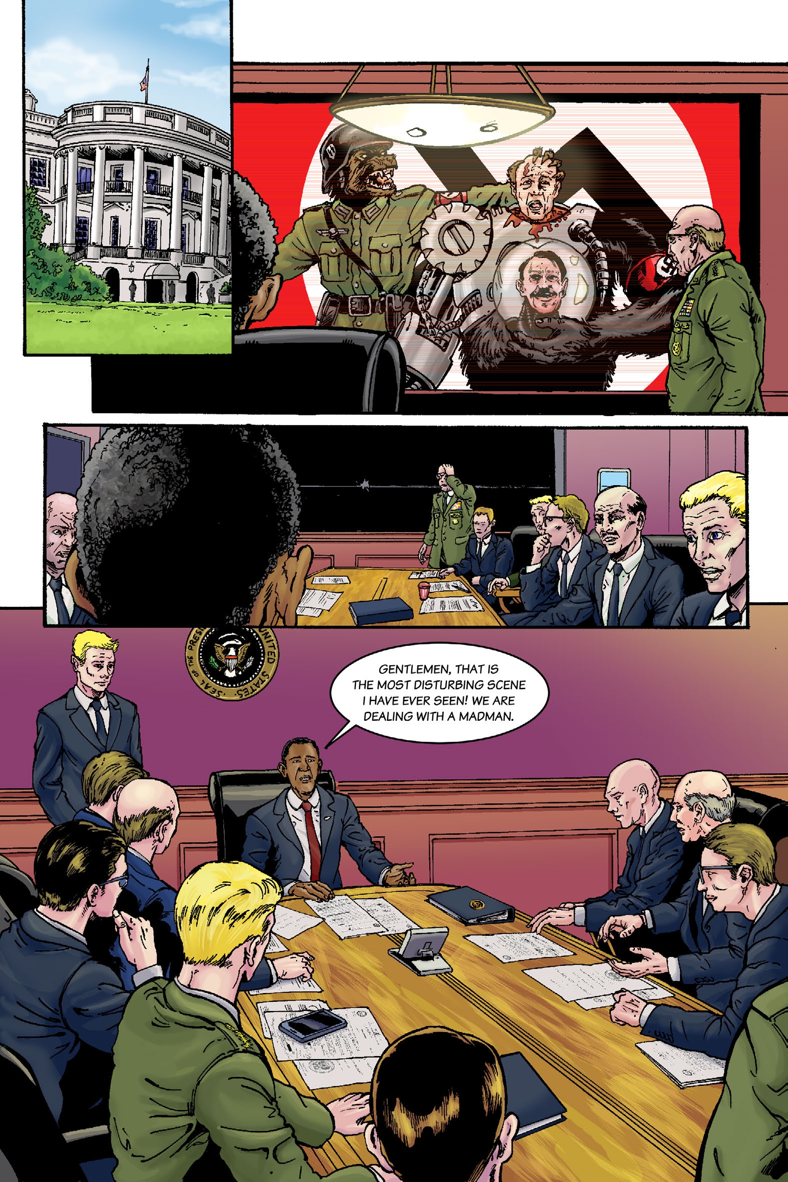 Read online Nazi Werewolves from Outer Space comic -  Issue #5 - 5