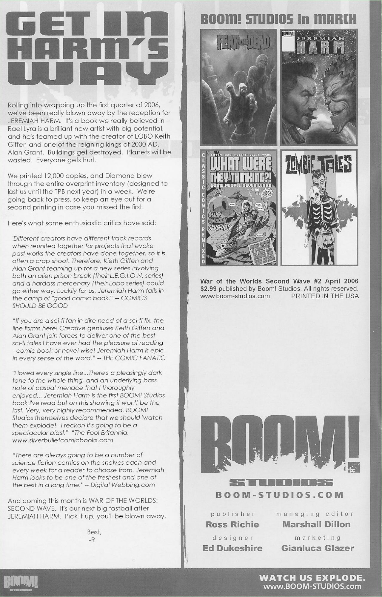 Read online War of the Worlds: Second Wave comic -  Issue #2 - 2