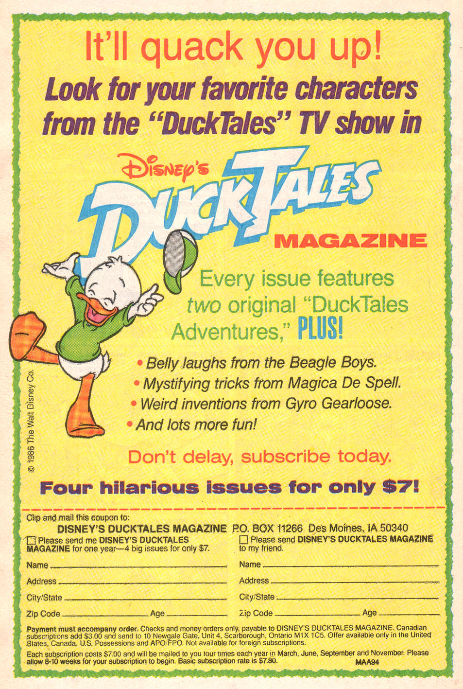 Read online Count Duckula comic -  Issue #4 - 28