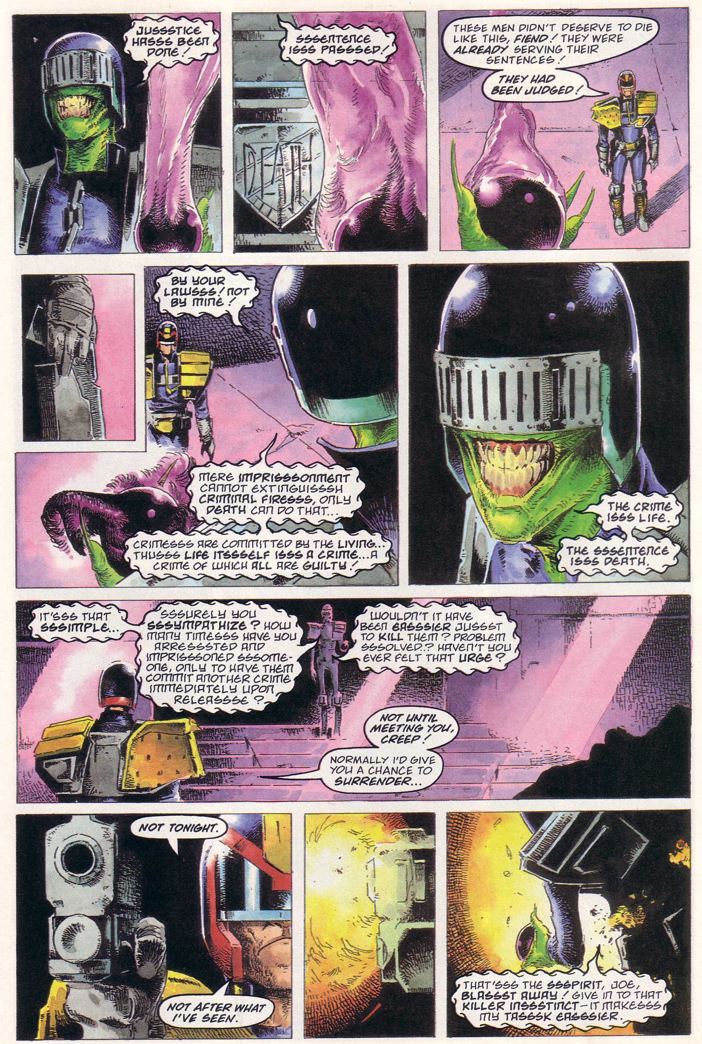 Read online Judge Dredd Lawman of the Future comic -  Issue #8 - 10