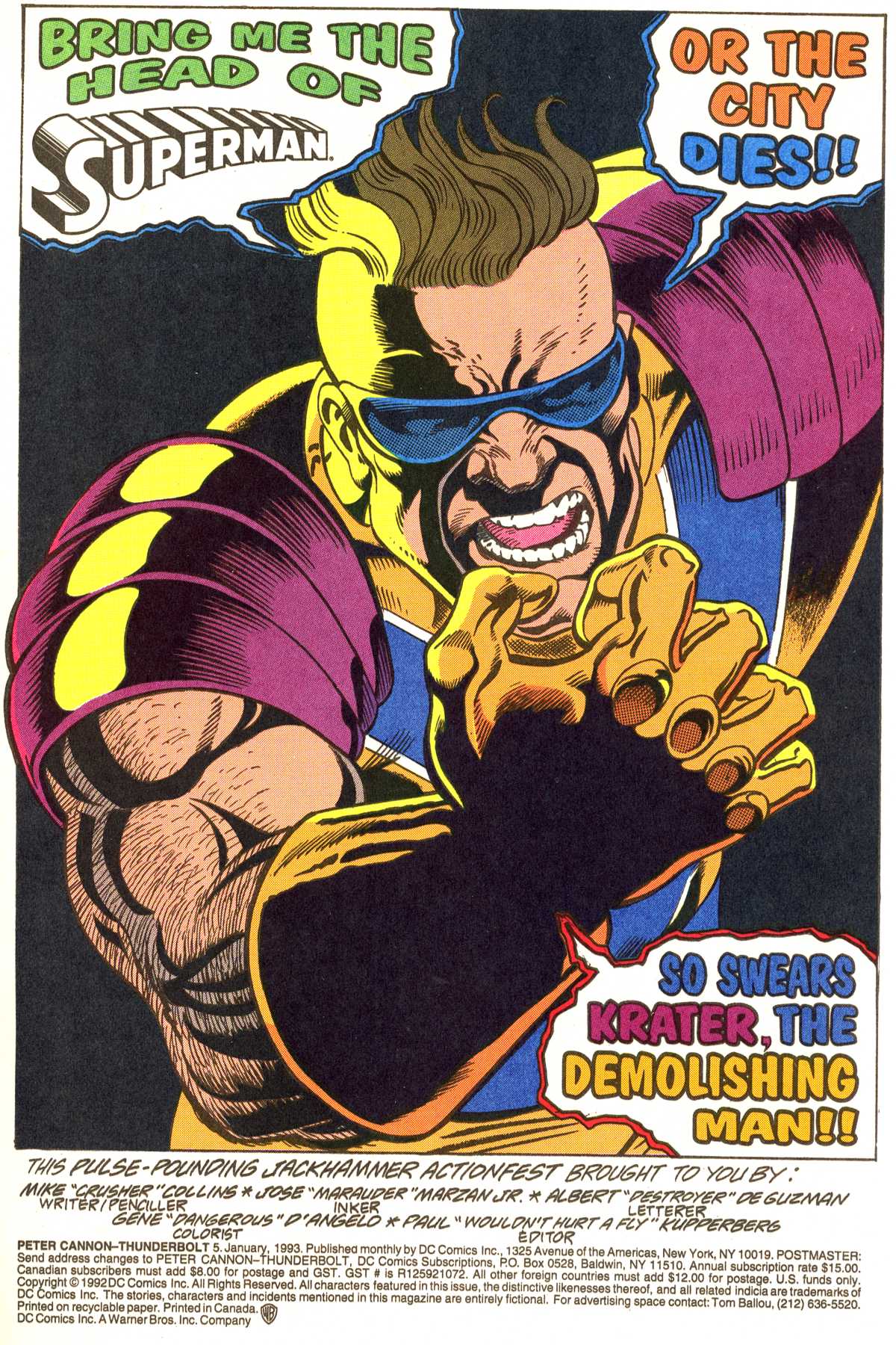 Read online Peter Cannon--Thunderbolt (1992) comic -  Issue #5 - 2