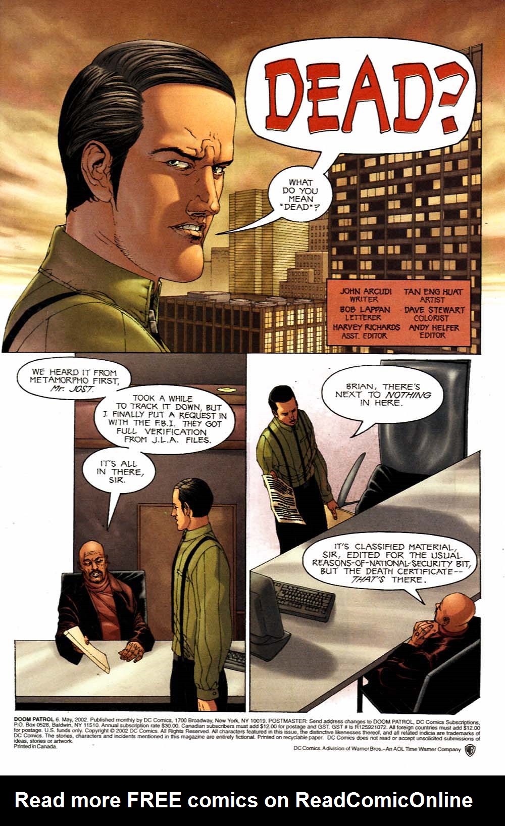 Read online Doom Patrol (2001) comic -  Issue #6 - 2