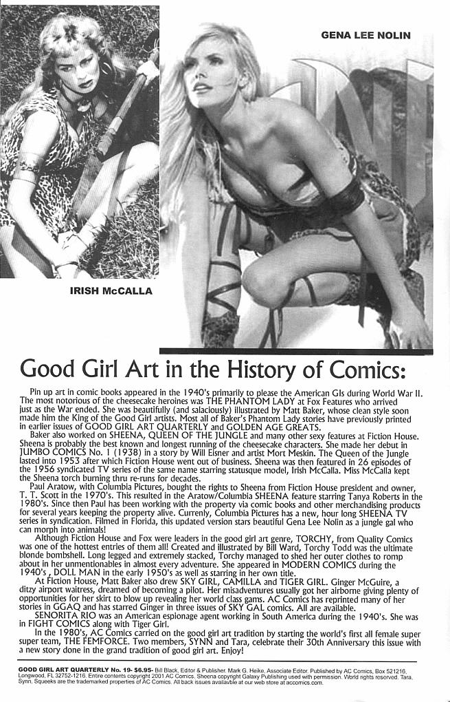 Read online Good Girl Art Quarterly comic -  Issue #19 - 2