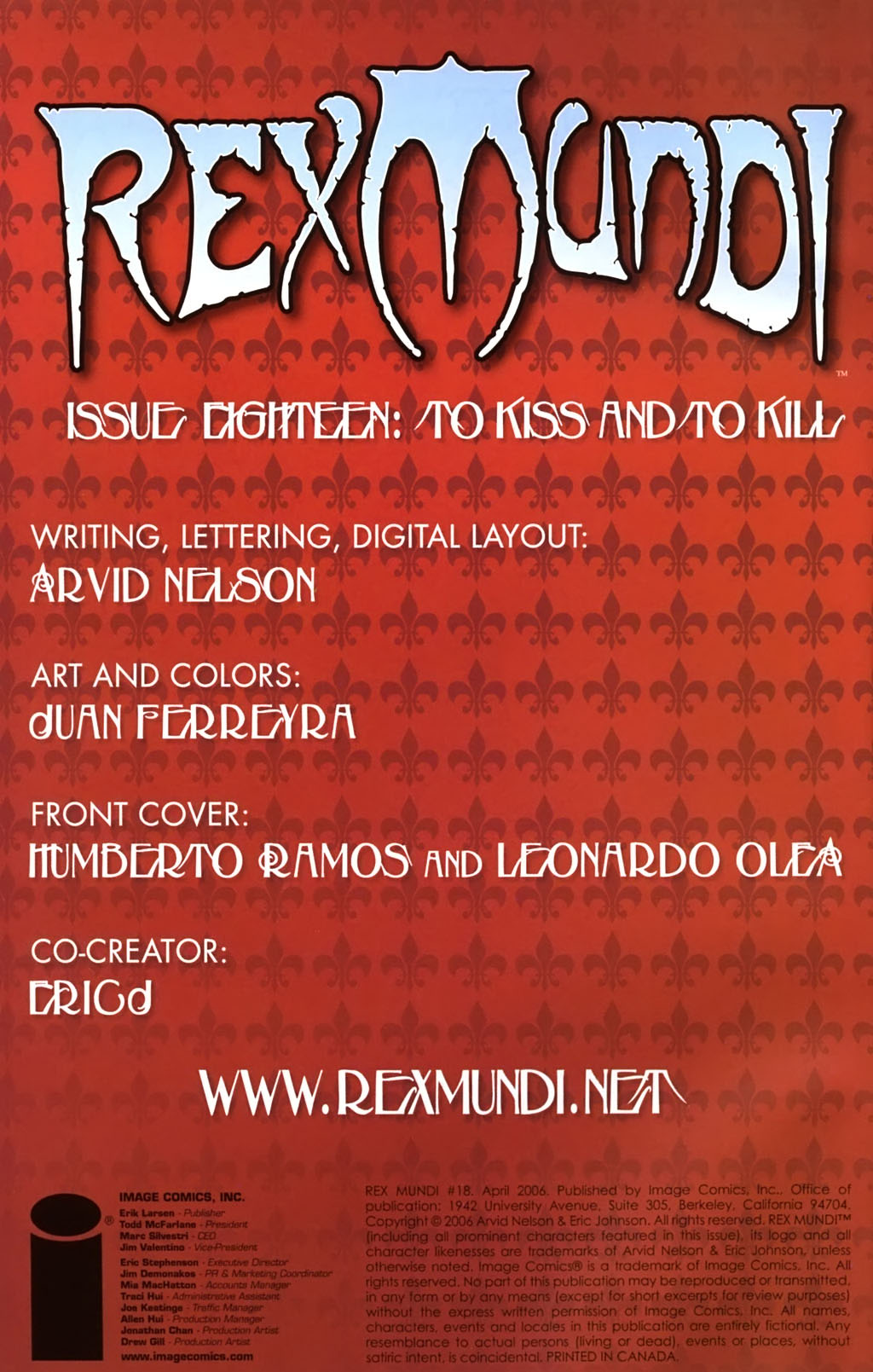 Read online Rex Mundi comic -  Issue #18 - 2