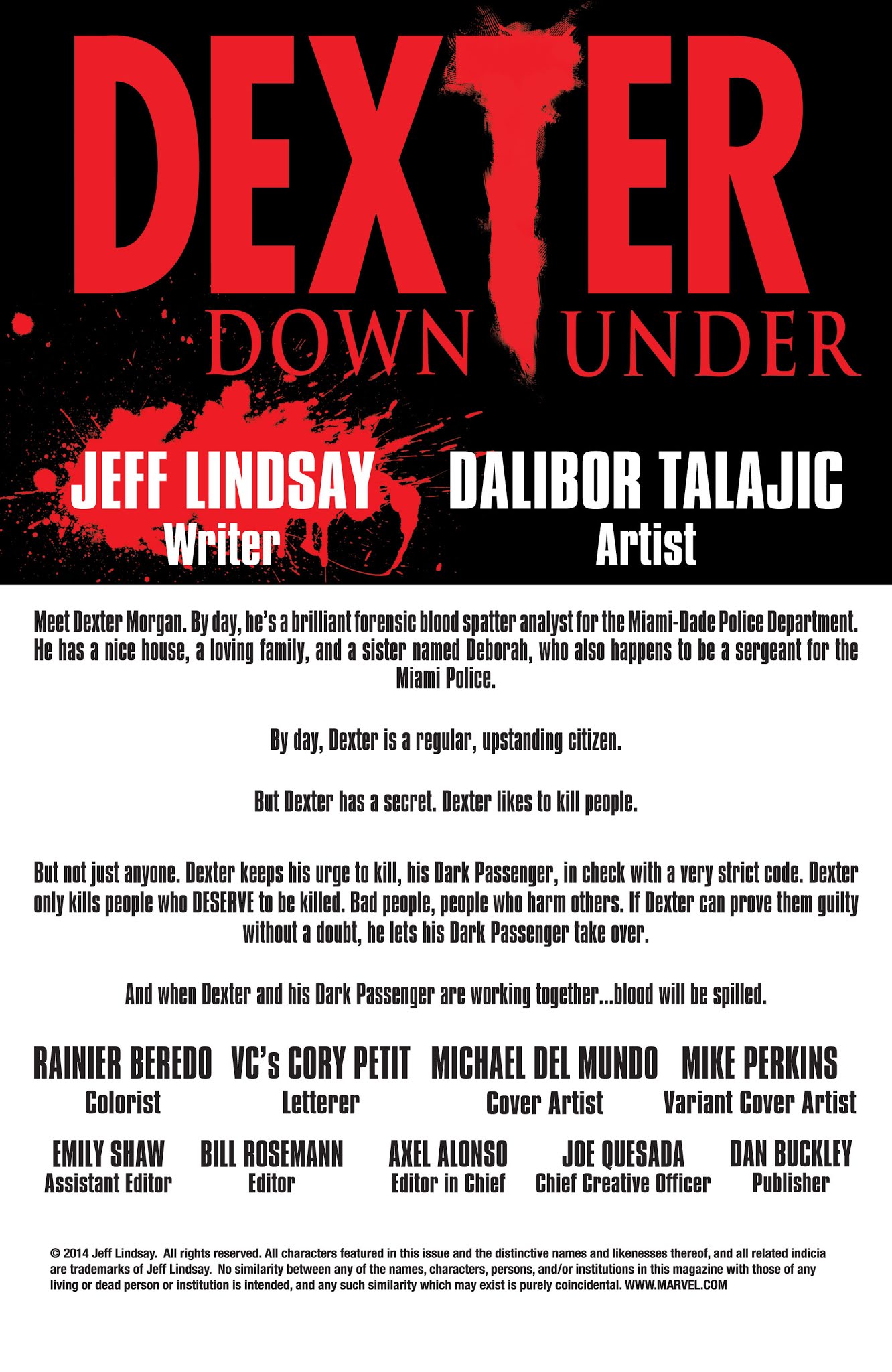 Read online Dexter: Down Under comic -  Issue #1 - 2