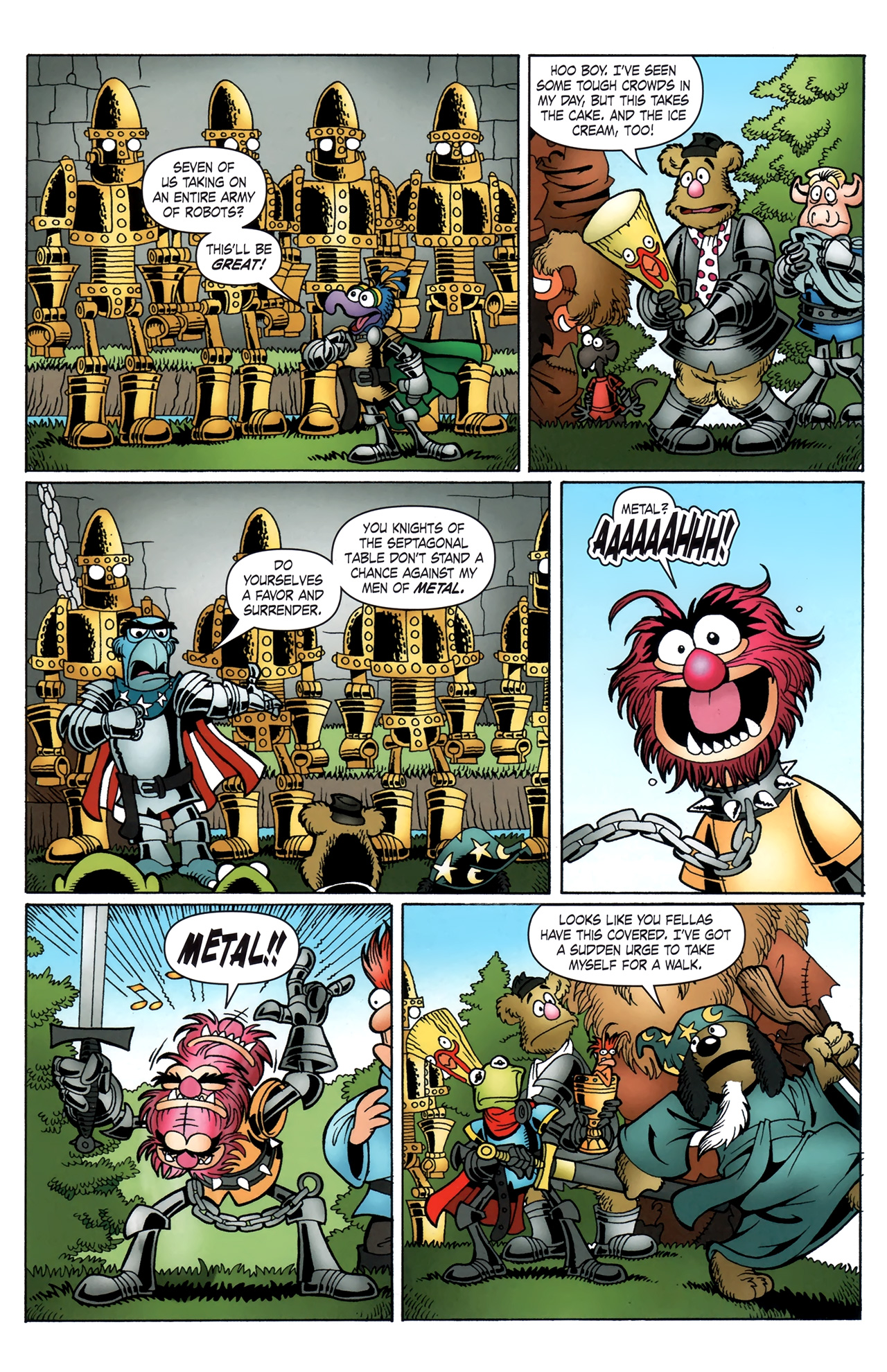 Read online Muppet King Arthur comic -  Issue #4 - 5