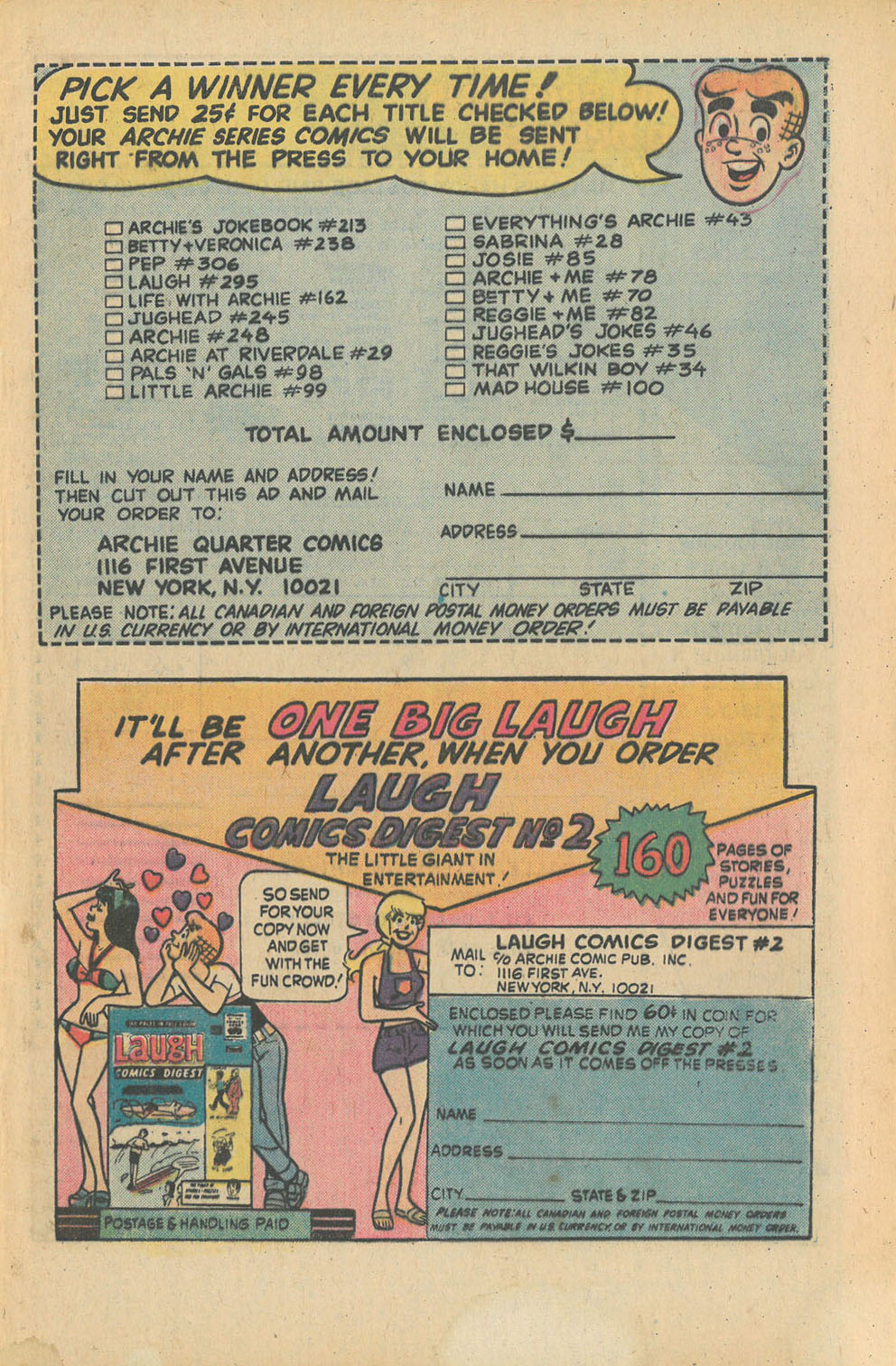 Read online Archie's TV Laugh-Out comic -  Issue #34 - 33