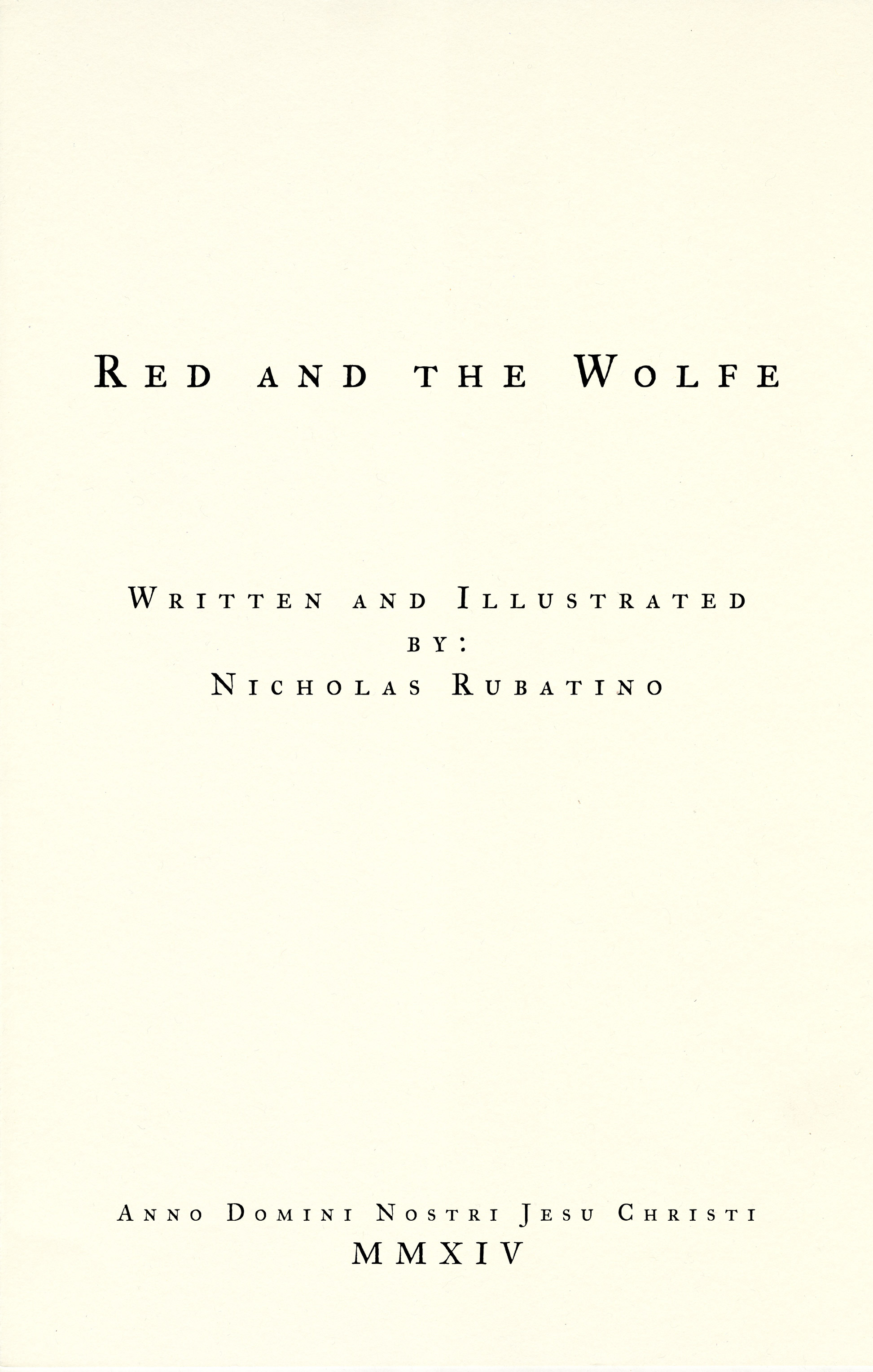 Read online Red and the Wolfe comic -  Issue #0 - 2