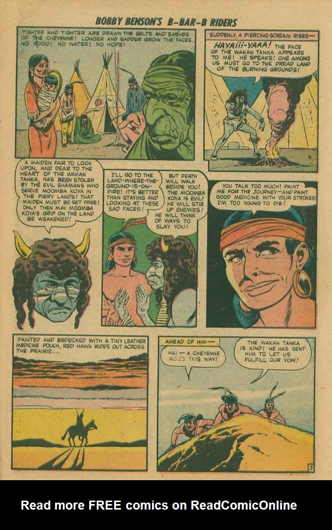 Read online Bobby Benson's B-Bar-B Riders comic -  Issue #13 - 21