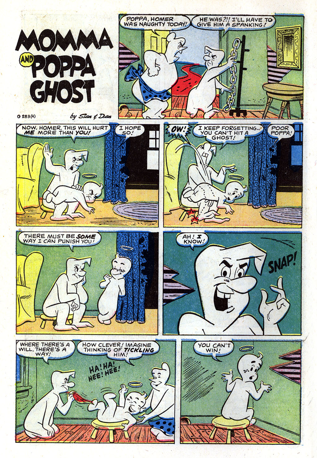 Read online Homer, the Happy Ghost comic -  Issue #4 - 8