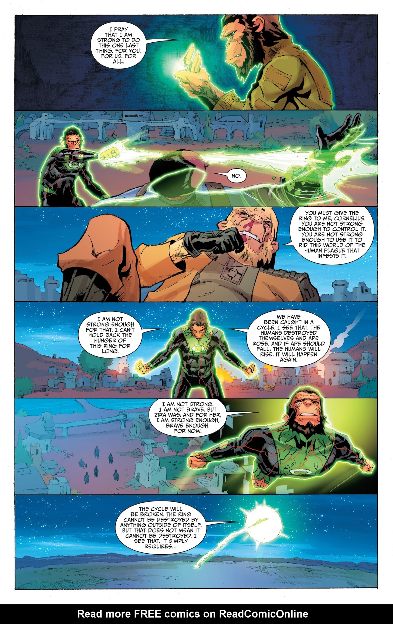 Read online Planet of the Apes/Green Lantern comic -  Issue #6 - 19