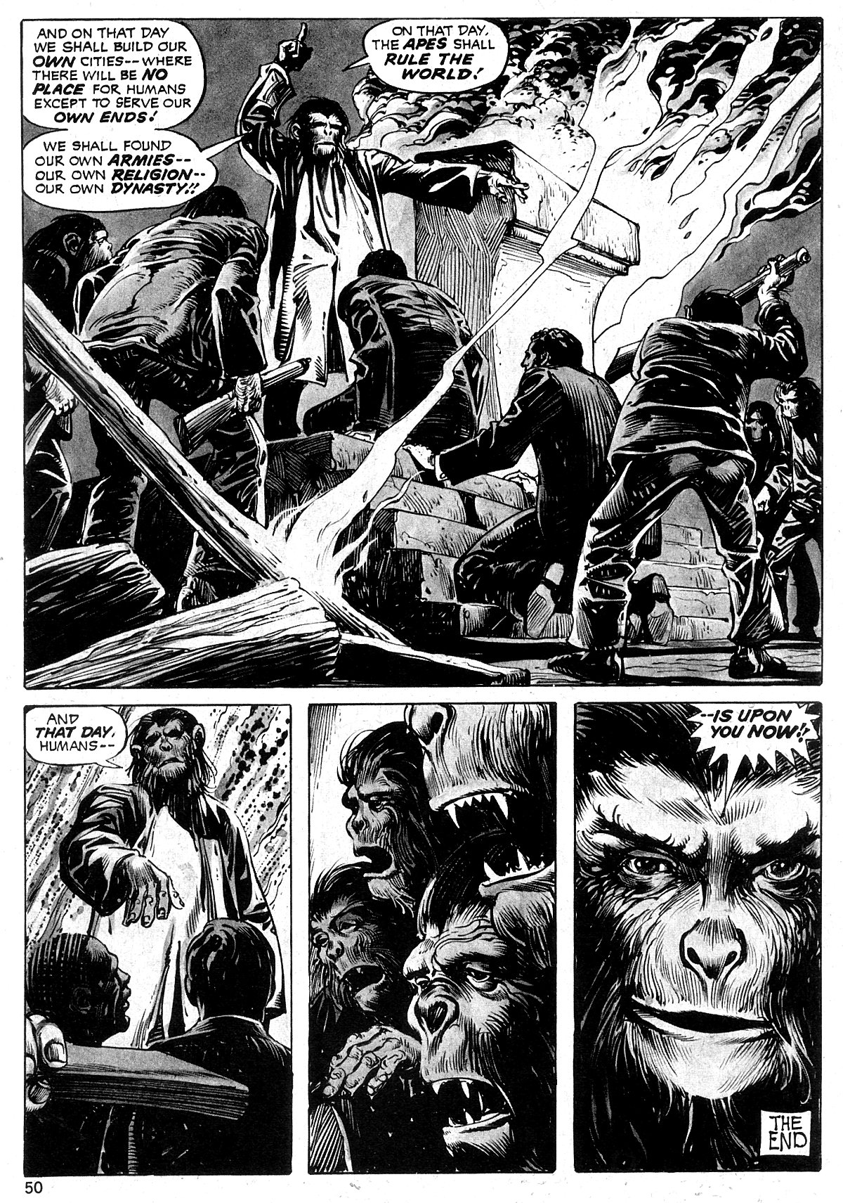 Read online Planet of the Apes comic -  Issue #21 - 49