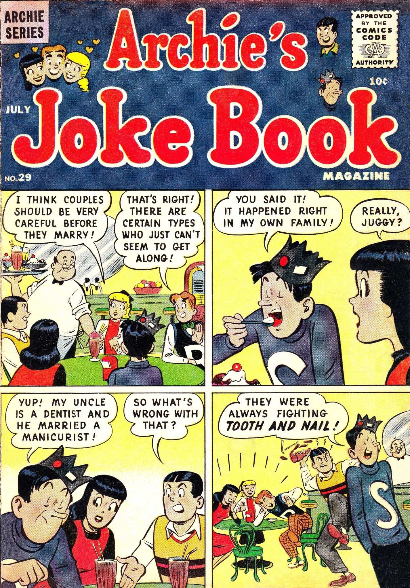 Read online Archie's Joke Book Magazine comic -  Issue #29 - 1