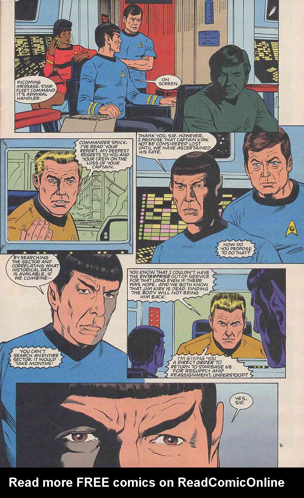 Read online Star Trek (1989) comic -  Issue #63 - 7