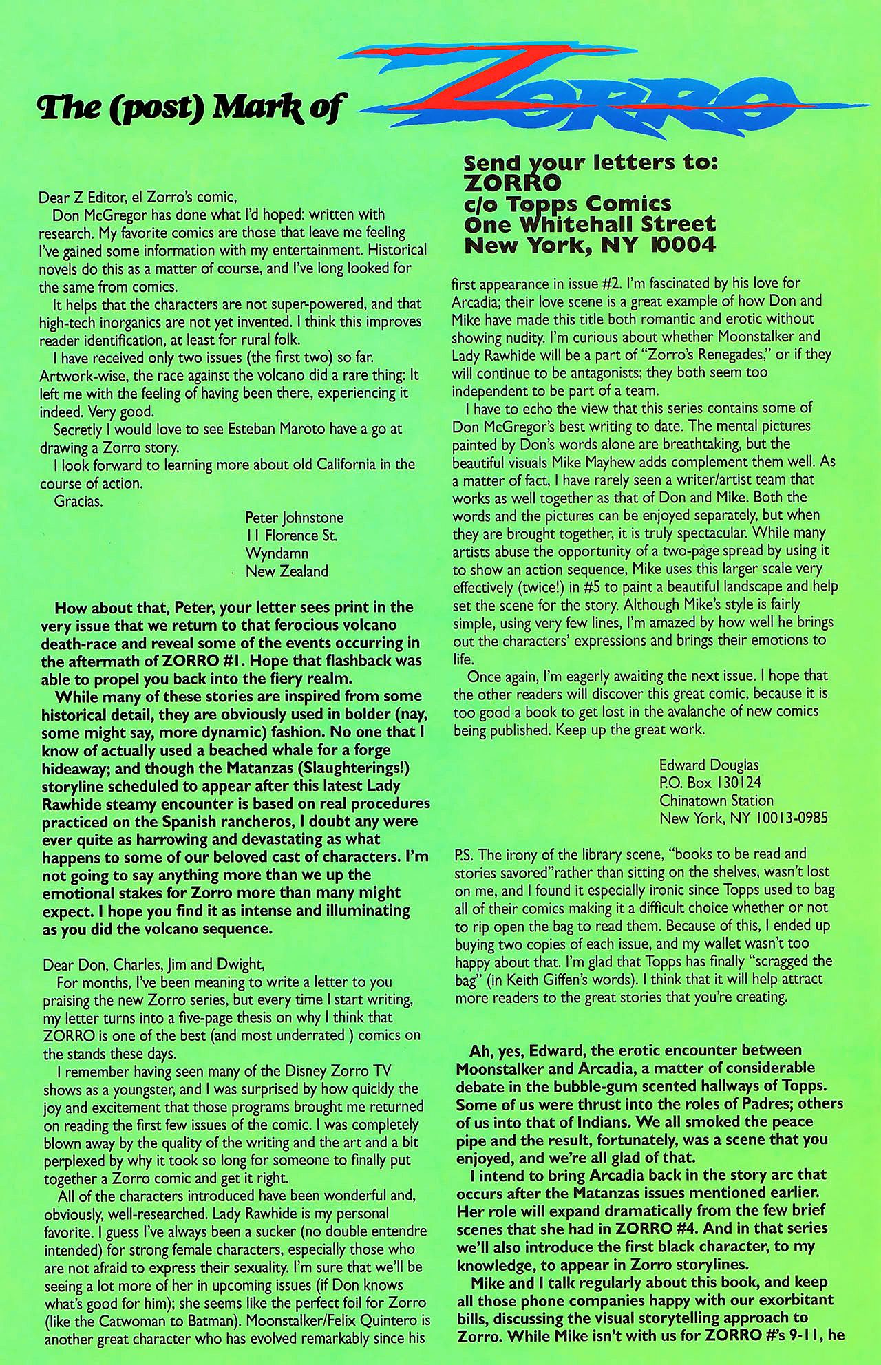 Read online Zorro (1993) comic -  Issue #9 - 28