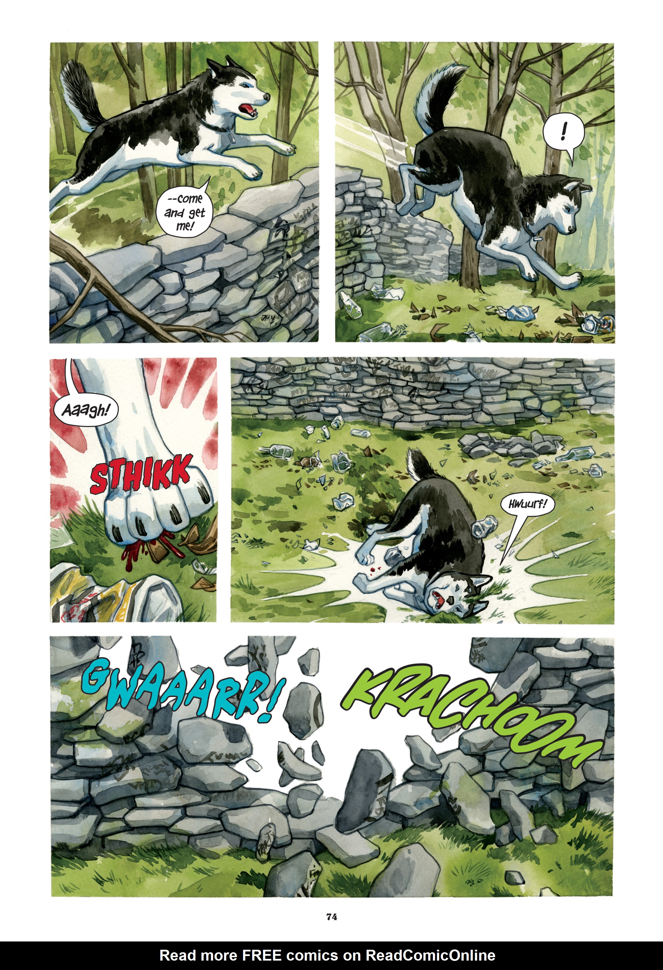 Read online Beasts of Burden: Neighborhood Watch (2019) comic -  Issue # TPB (Part 1) - 74