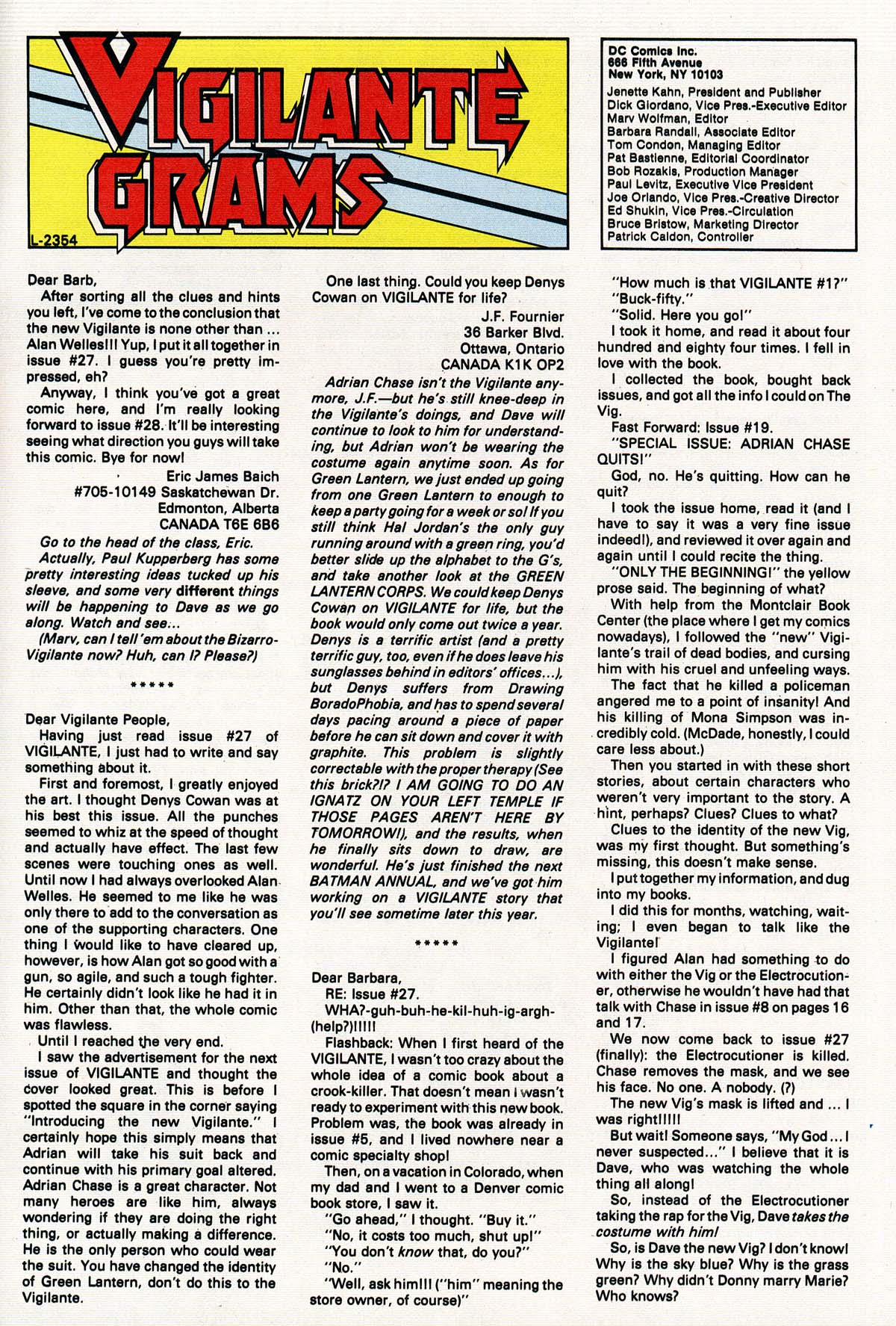 Read online Vigilante (1983) comic -  Issue #31 - 31
