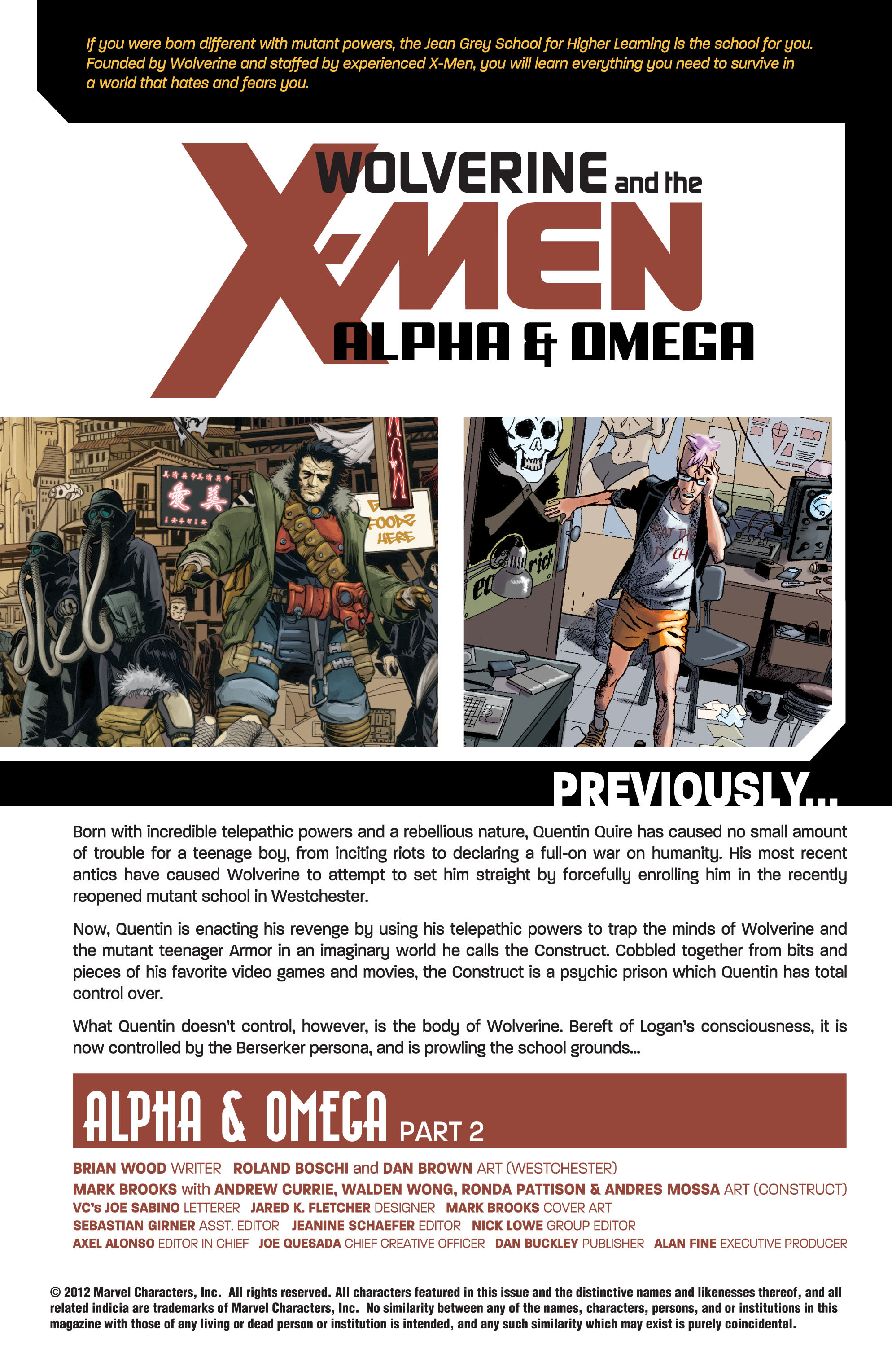 Read online Wolverine and the X-Men: Alpha & Omega comic -  Issue # _TPB - 27