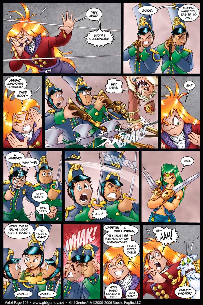Read online Girl Genius (2002) comic -  Issue #6 - 106
