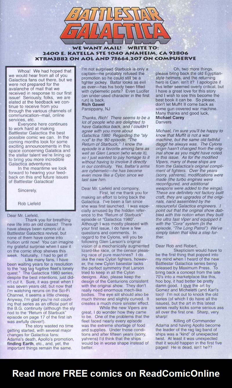 Read online Battlestar Galactica (1995) comic -  Issue #2 - 27