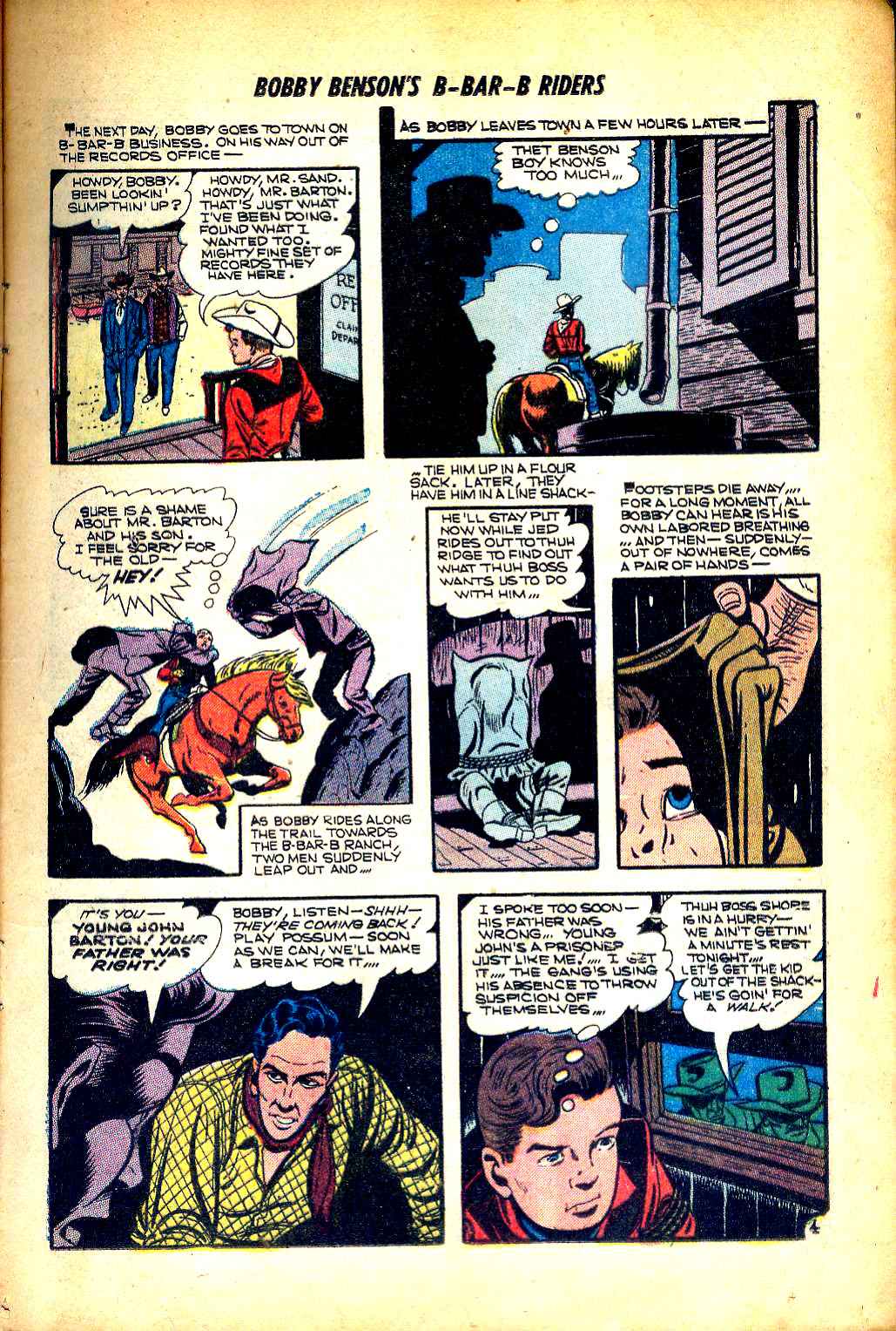 Read online Bobby Benson's B-Bar-B Riders comic -  Issue #18 - 13