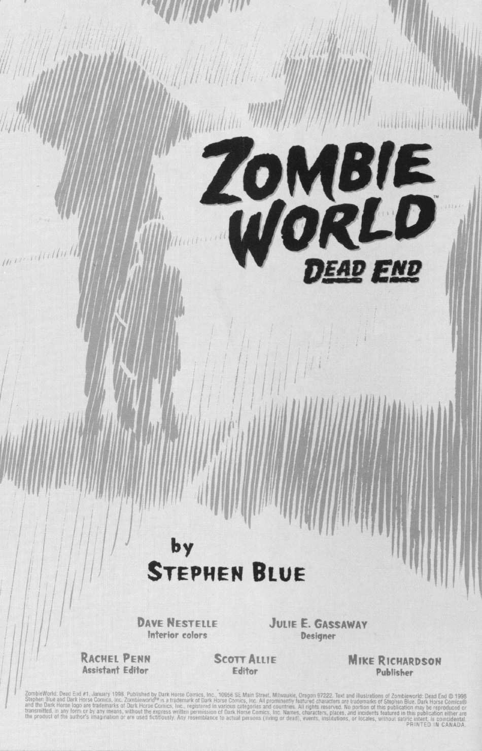 Read online ZombieWorld: Dead End comic -  Issue #1 - 2