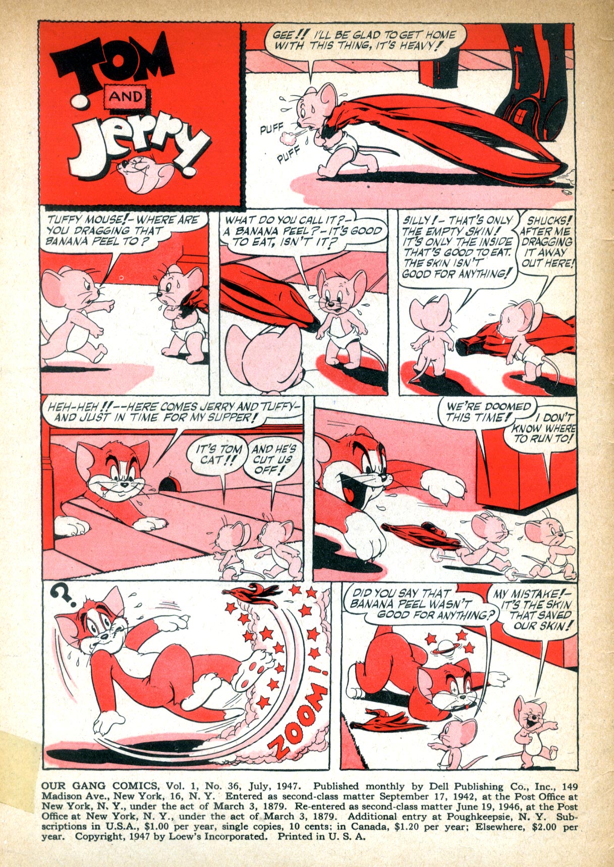 Read online Our Gang Comics comic -  Issue #36 - 3