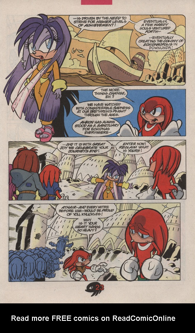 Read online Knuckles the Echidna comic -  Issue #12 - 31